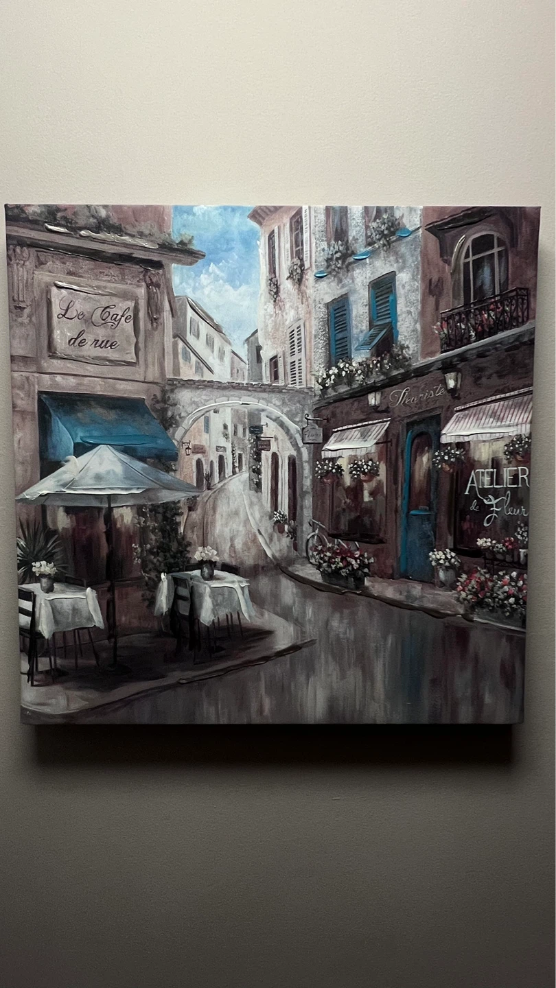 Parisian Cafe Canvas Wall Art