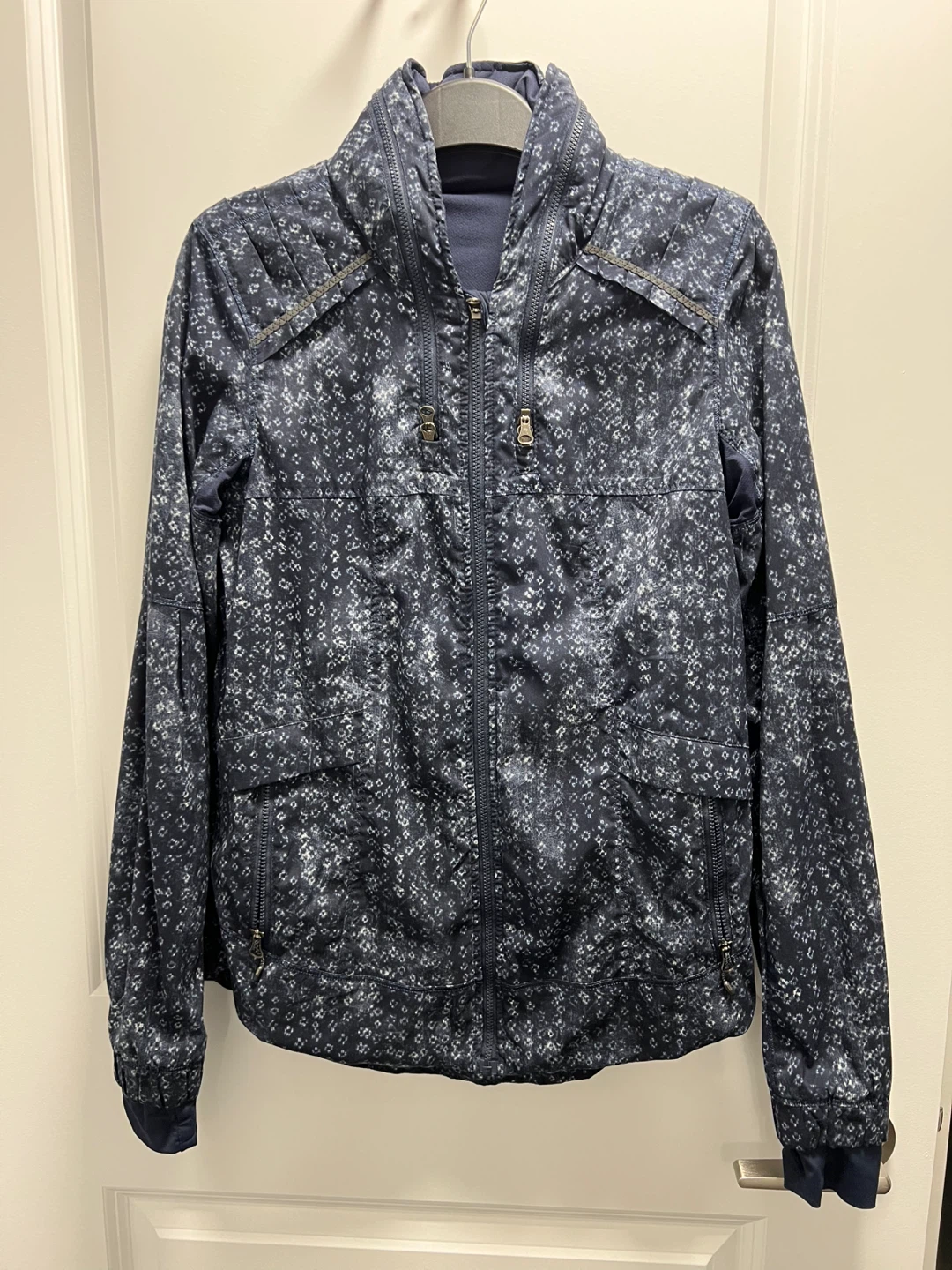 Lululemon Navy Floral Print Jacket