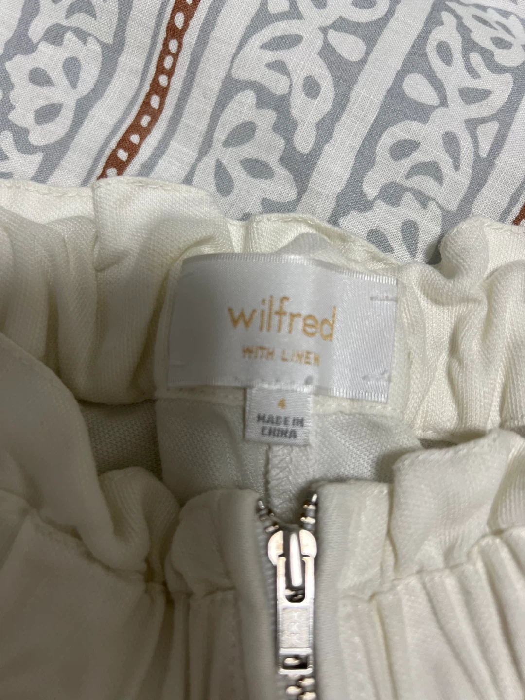 Wilfred White Linen Blend Shorts Size 4 - photo 2