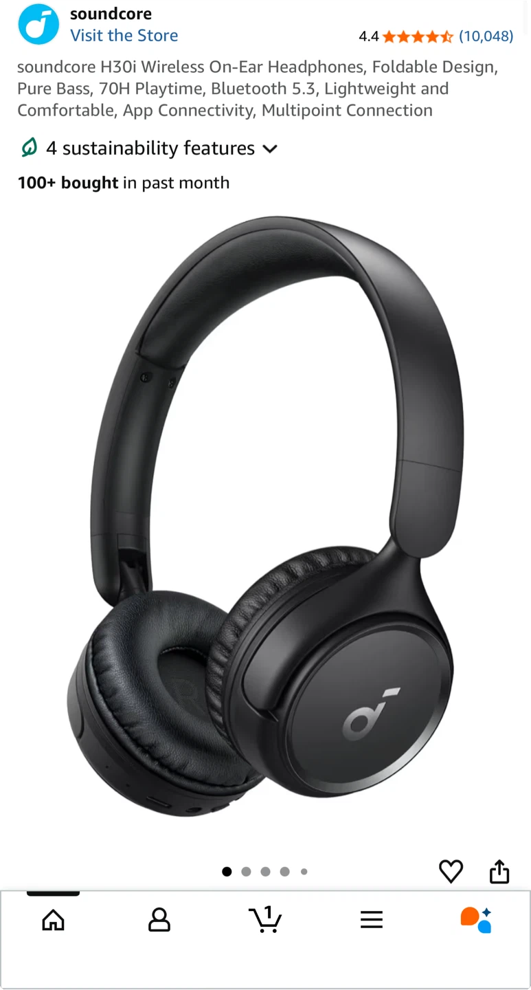 🎧 Soundcore H30i Wireless Headphones (Like New)