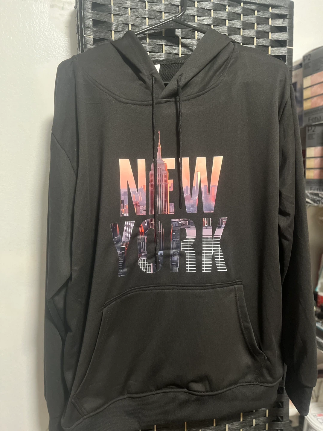 Black New York City Graphic Hoodie