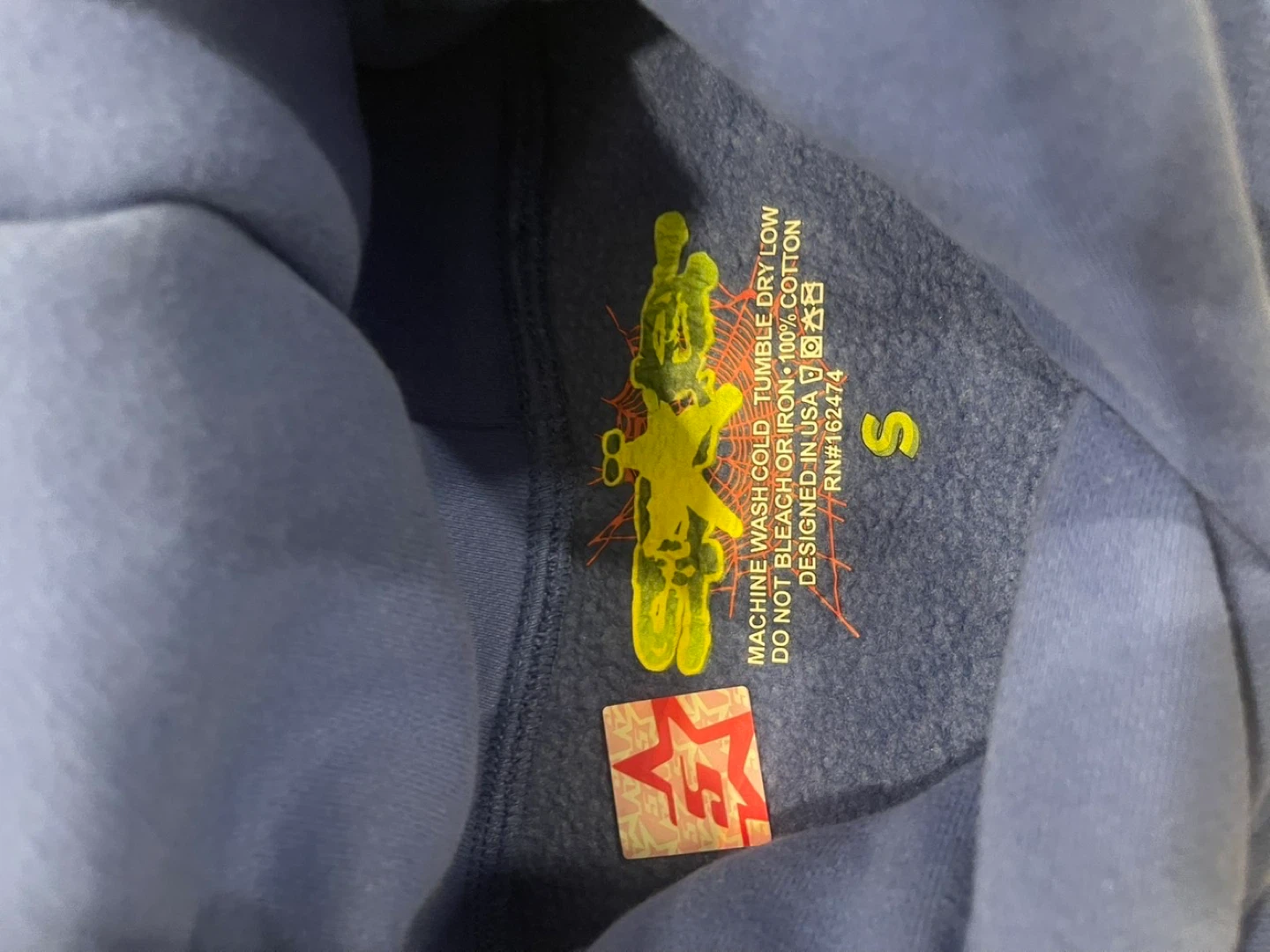 Spider Heroes the Slim Hoodie Blue Size S - photo 2