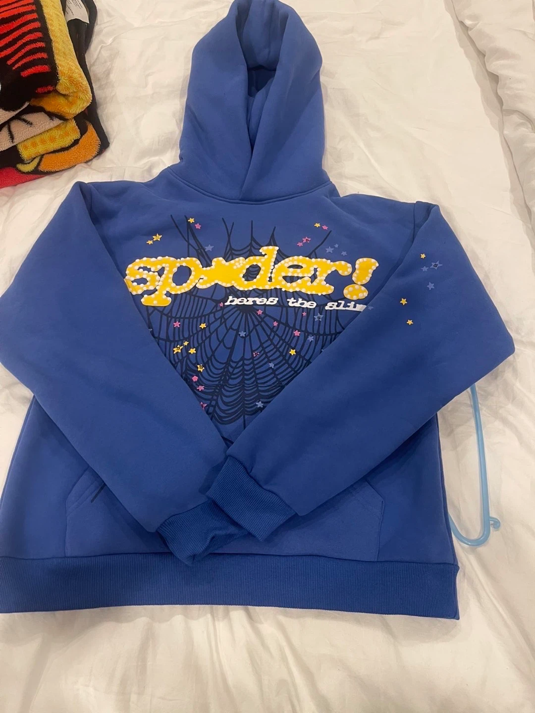 Spider Heroes the Slim Hoodie Blue Size S