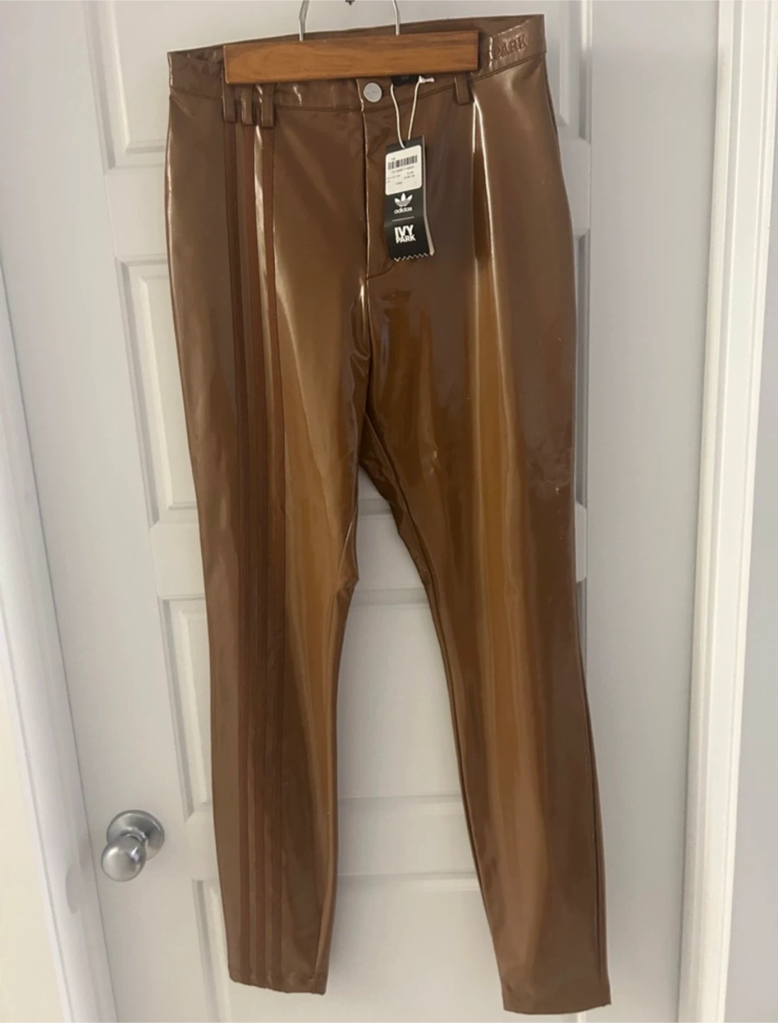 Adidas Ivy Park IVP Latex Pant Brown Size S