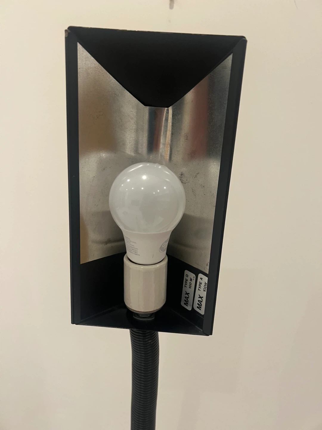 Black Floor Lamp with Adjustable Neck - photo 3
