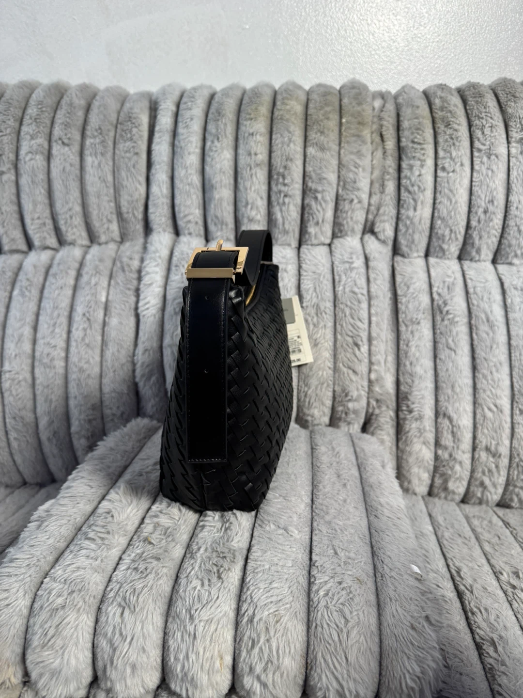Black Woven Shoulder Bag - photo 5