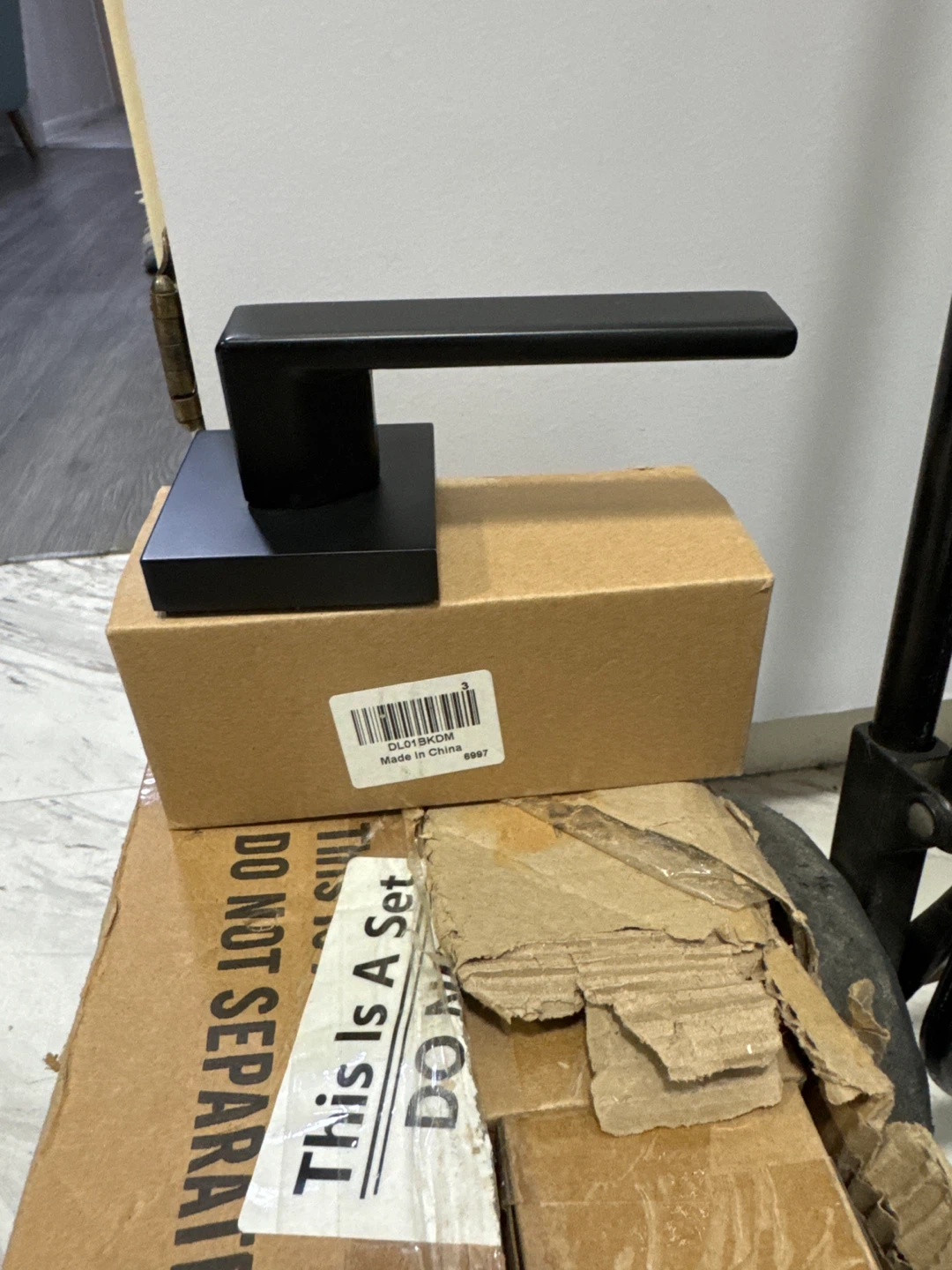 Black Door Lever Handle 12 pice