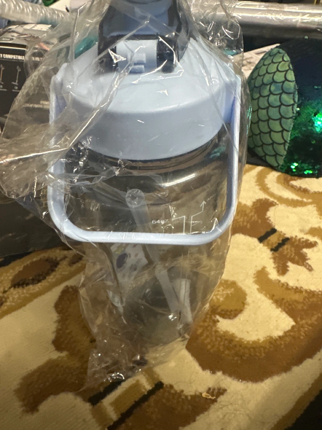 Large Water Bottle with Straw - photo 2