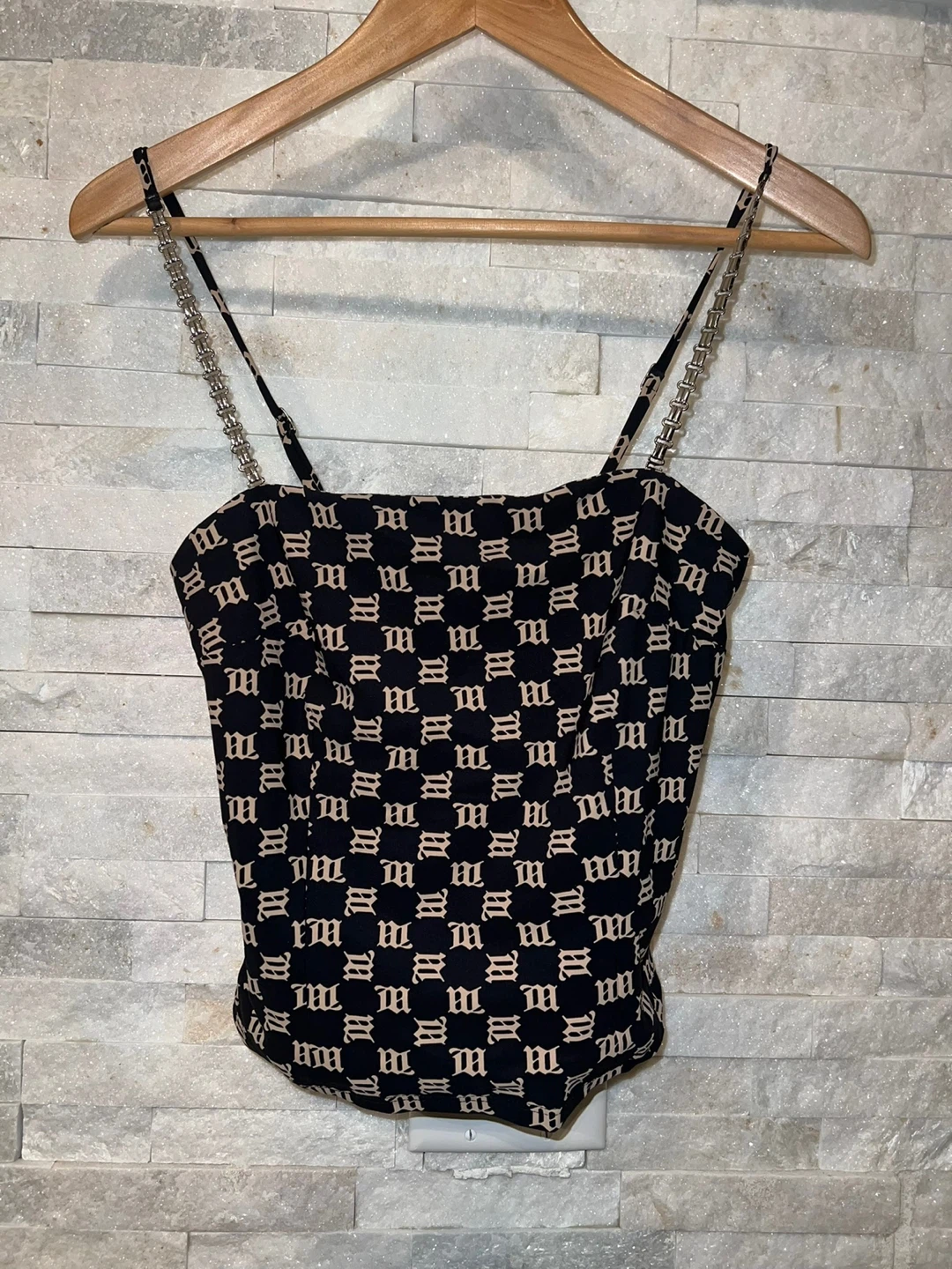 MISBHV Monogram Chain Strap Tank Top