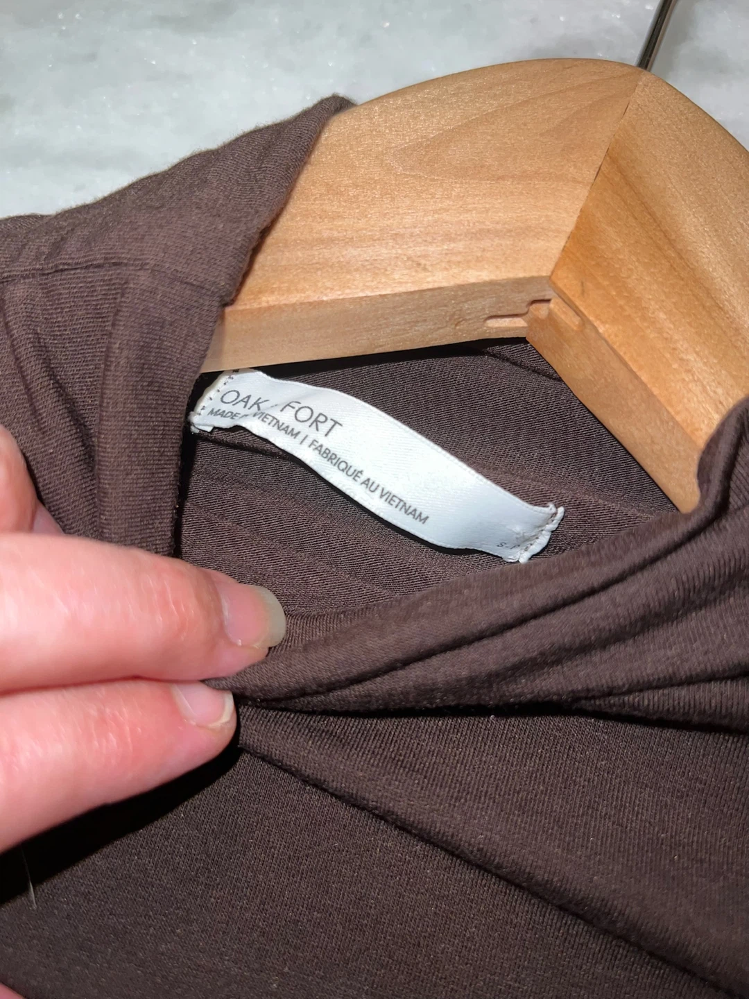 Oak + Fort Brown Turtleneck Long Sleeve Shirt - photo 2