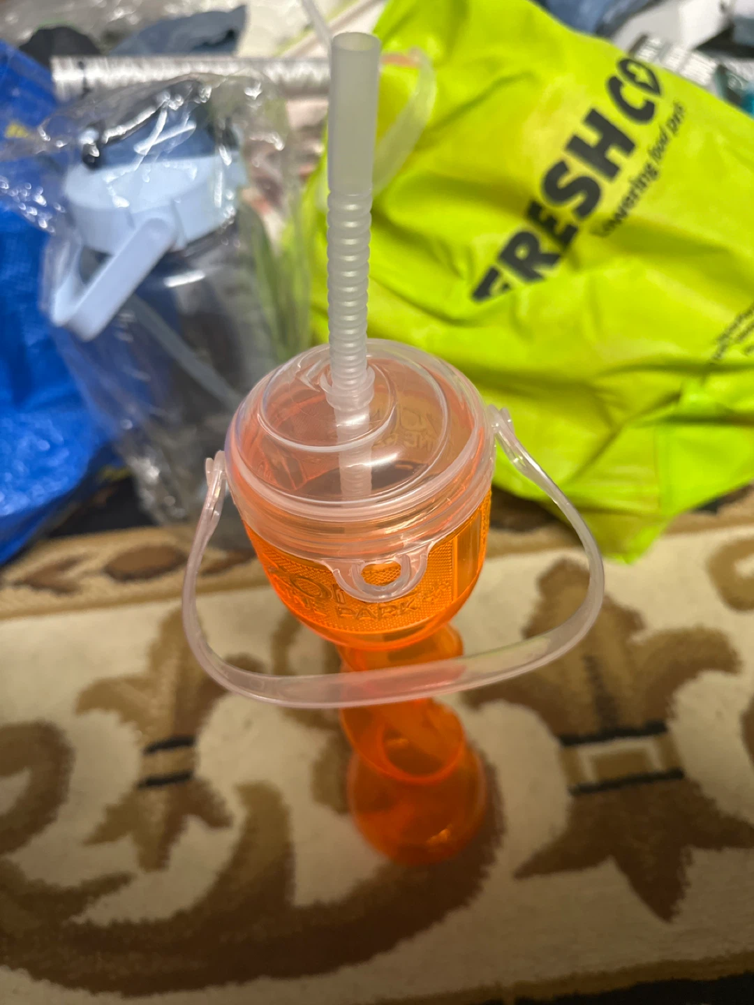 Orange skyZone trampoline park  Tumbler with Straw - photo 2