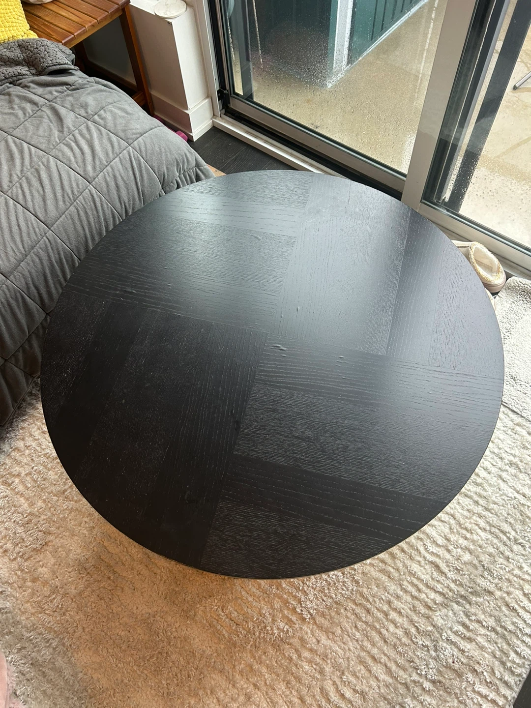 Black Round Coffee Table - photo 3