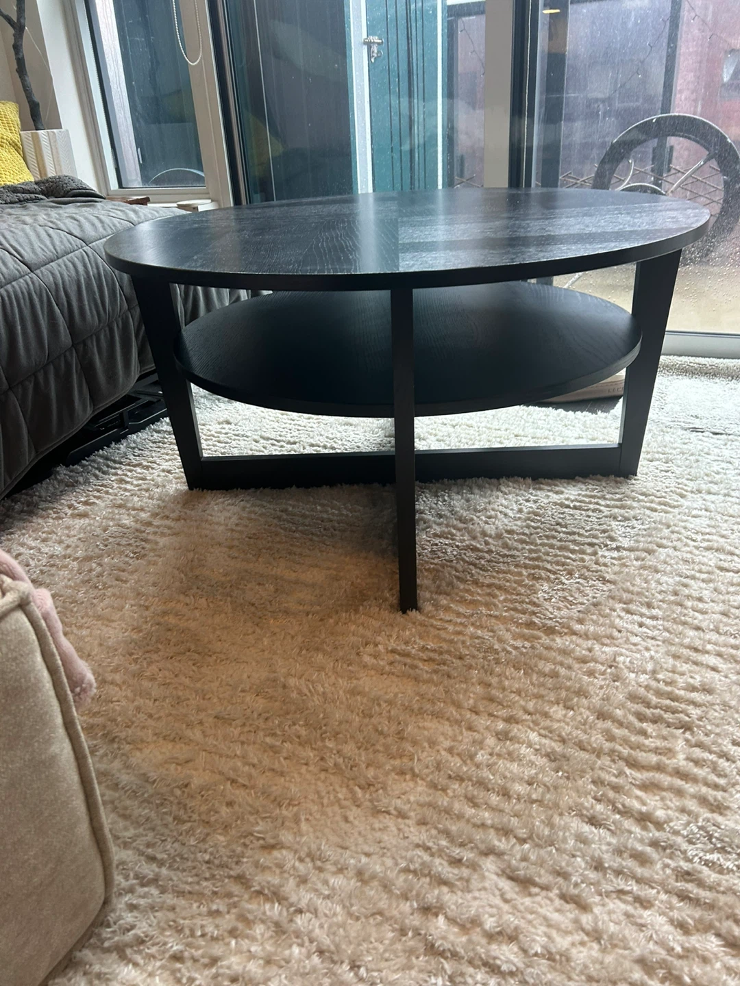 Black Round Coffee Table