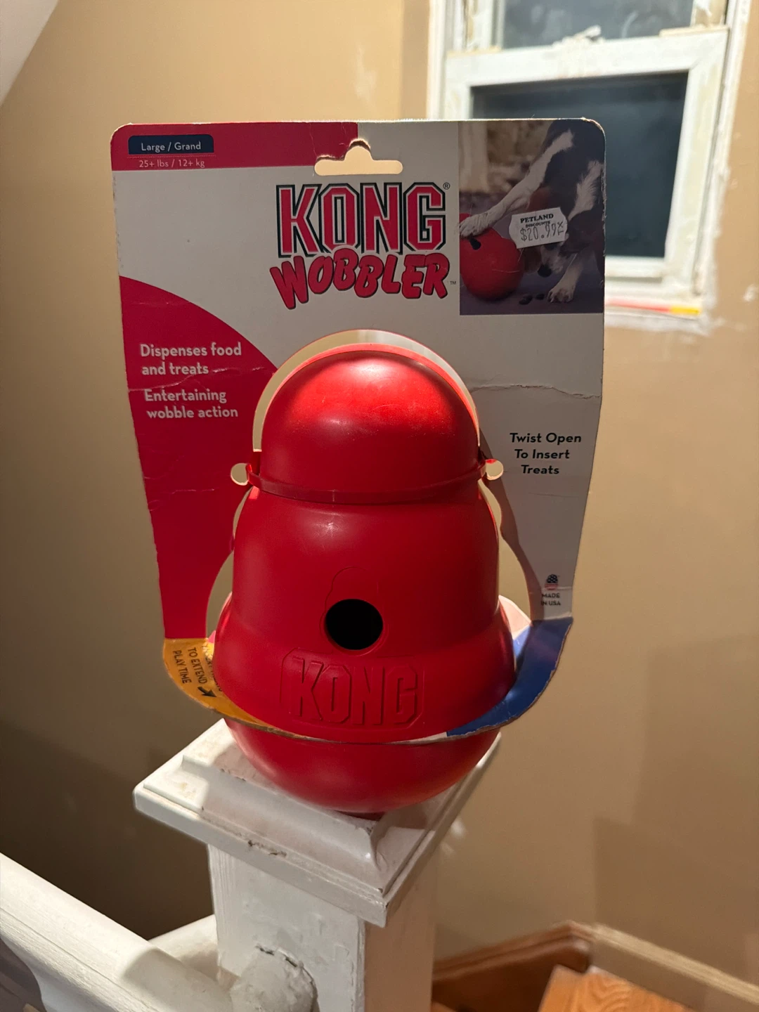 KONG Wobbler Large Dog Treat Toy