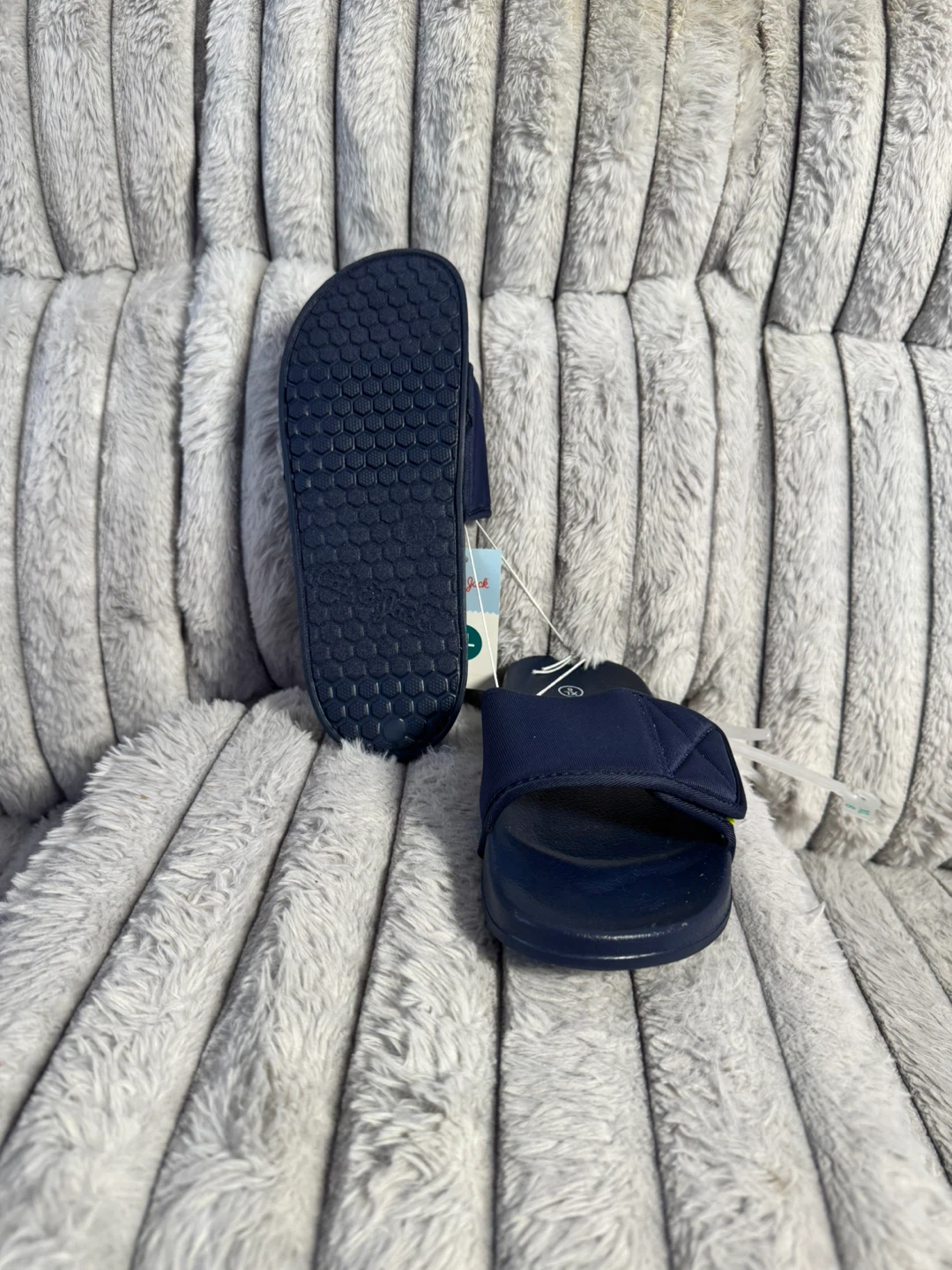 Cat & Jack Navy Blue Slides Size XL - photo 4