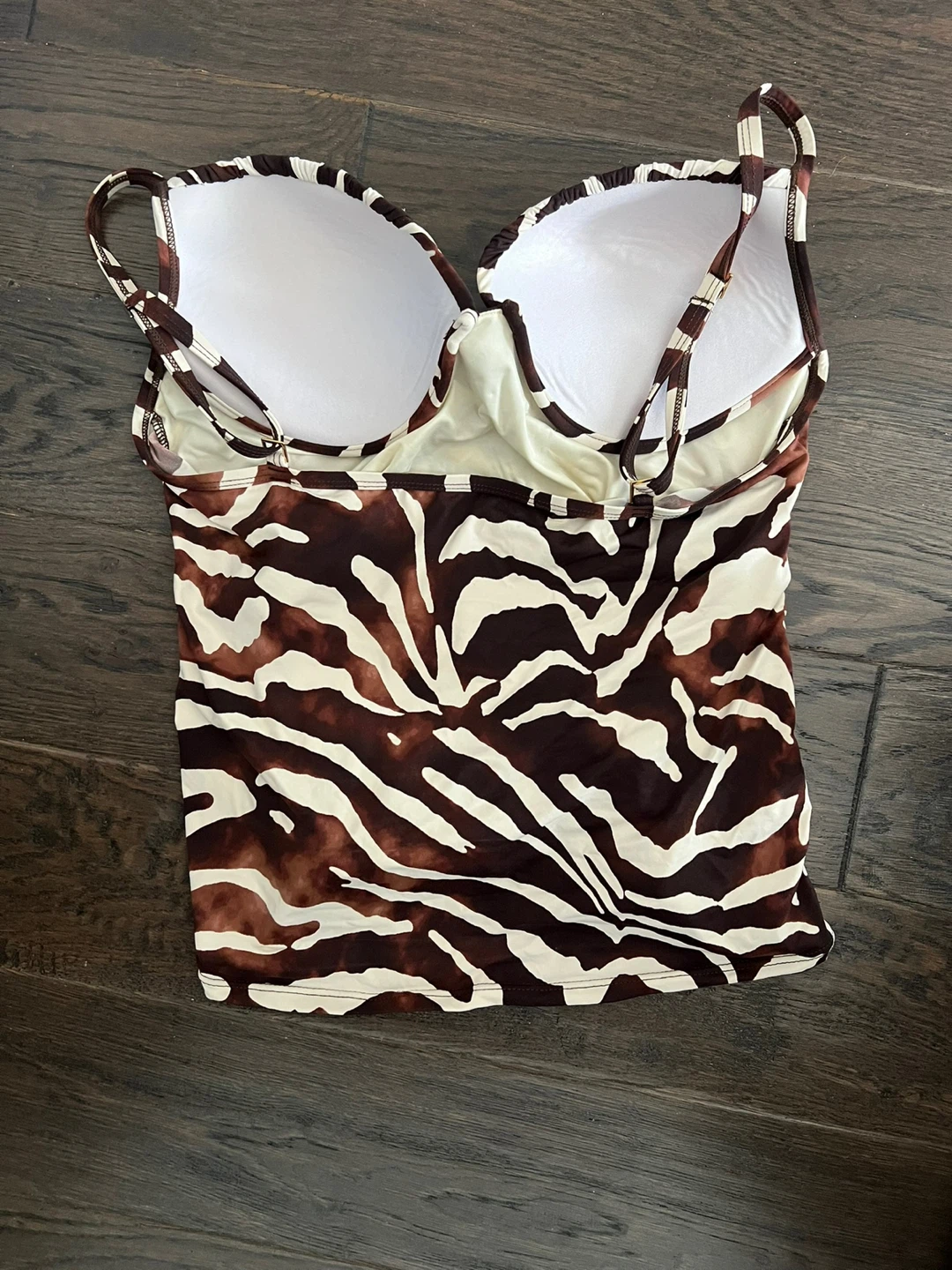 La Blanca Zebra Print Tankini Top Size 14 - photo 2
