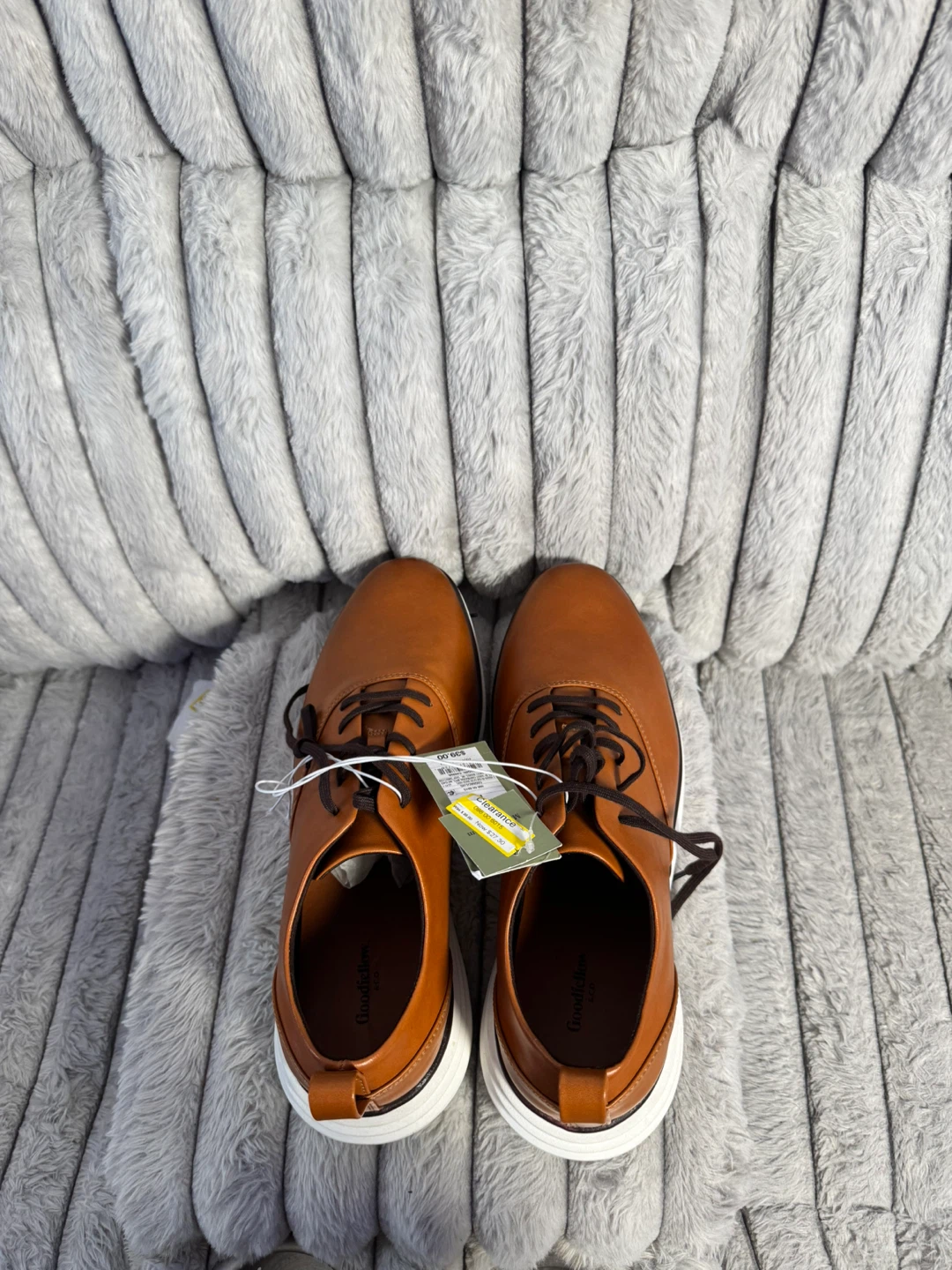 Goodfellow & Co Men's Brown Leather Oxford Shoes Size 11 - photo 3