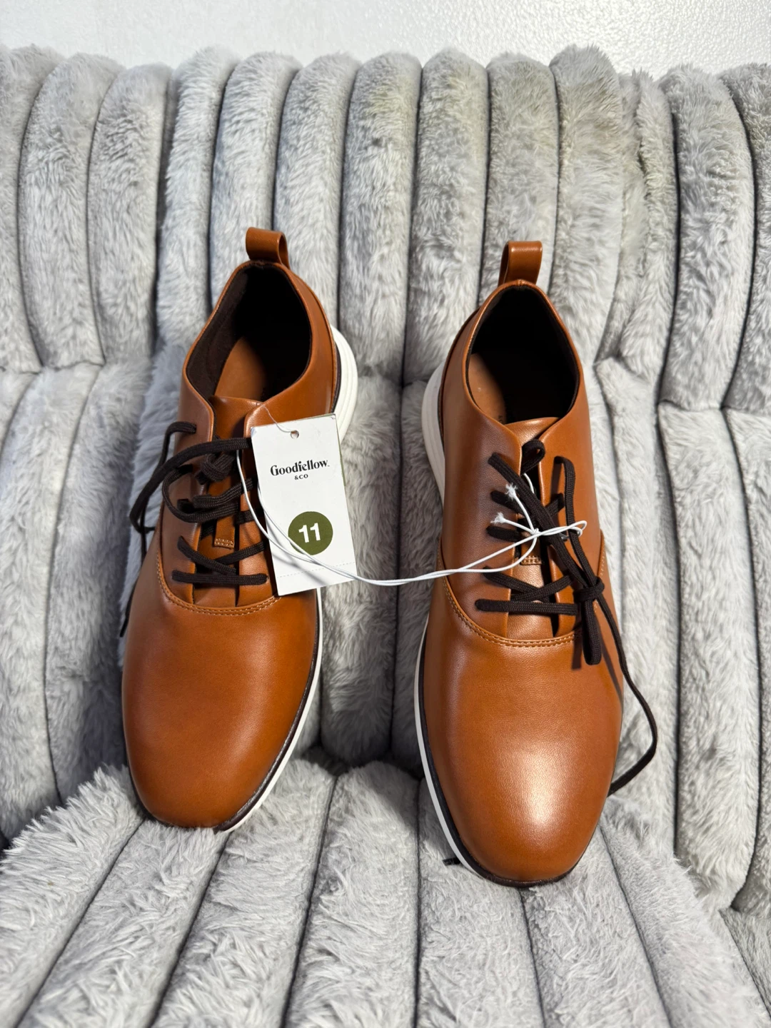 Goodfellow & Co Men's Brown Leather Oxford Shoes Size 11 - photo 5