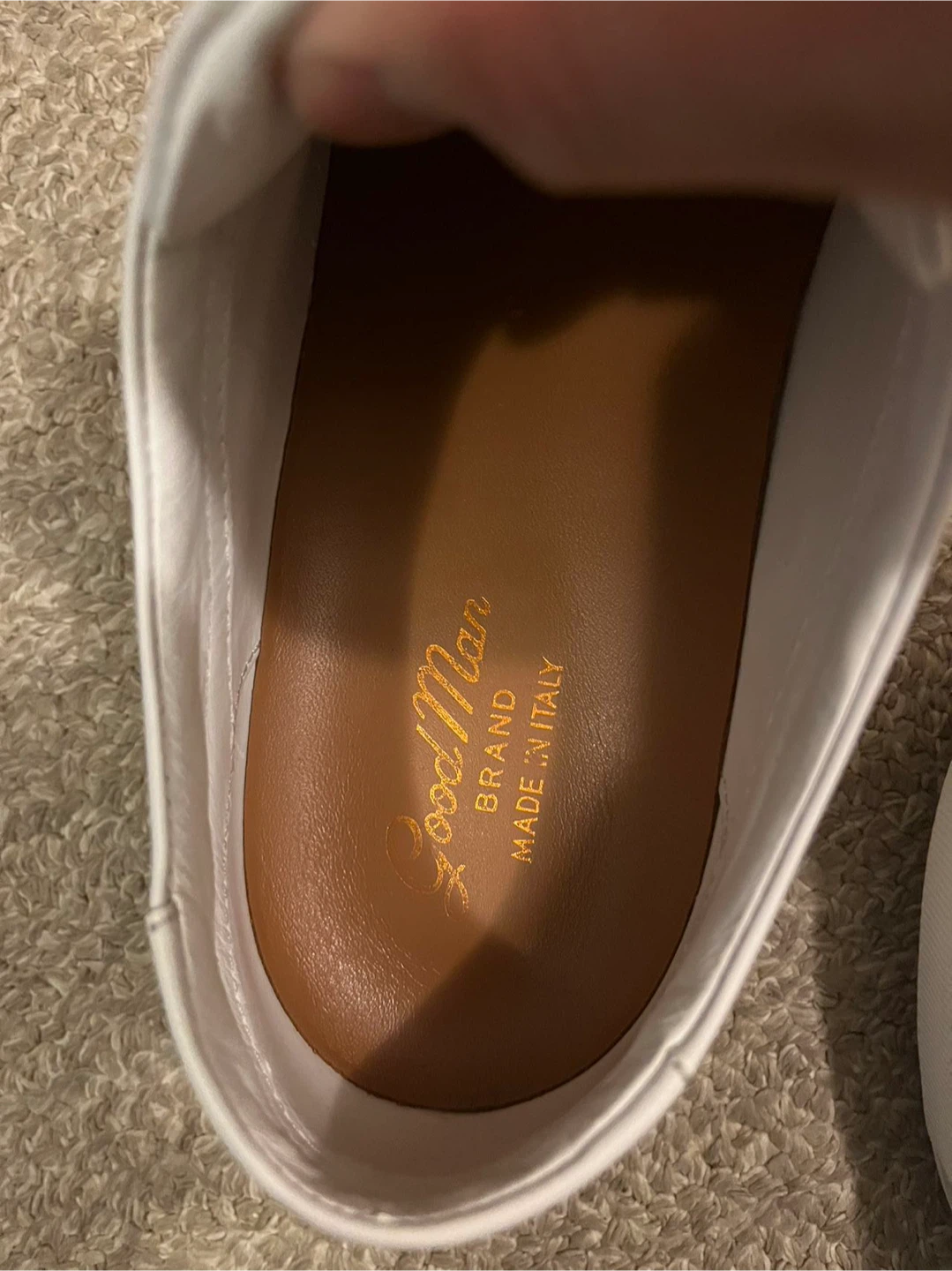 Good Man Brand White Leather Sneakers - Made in Italy - photo 4