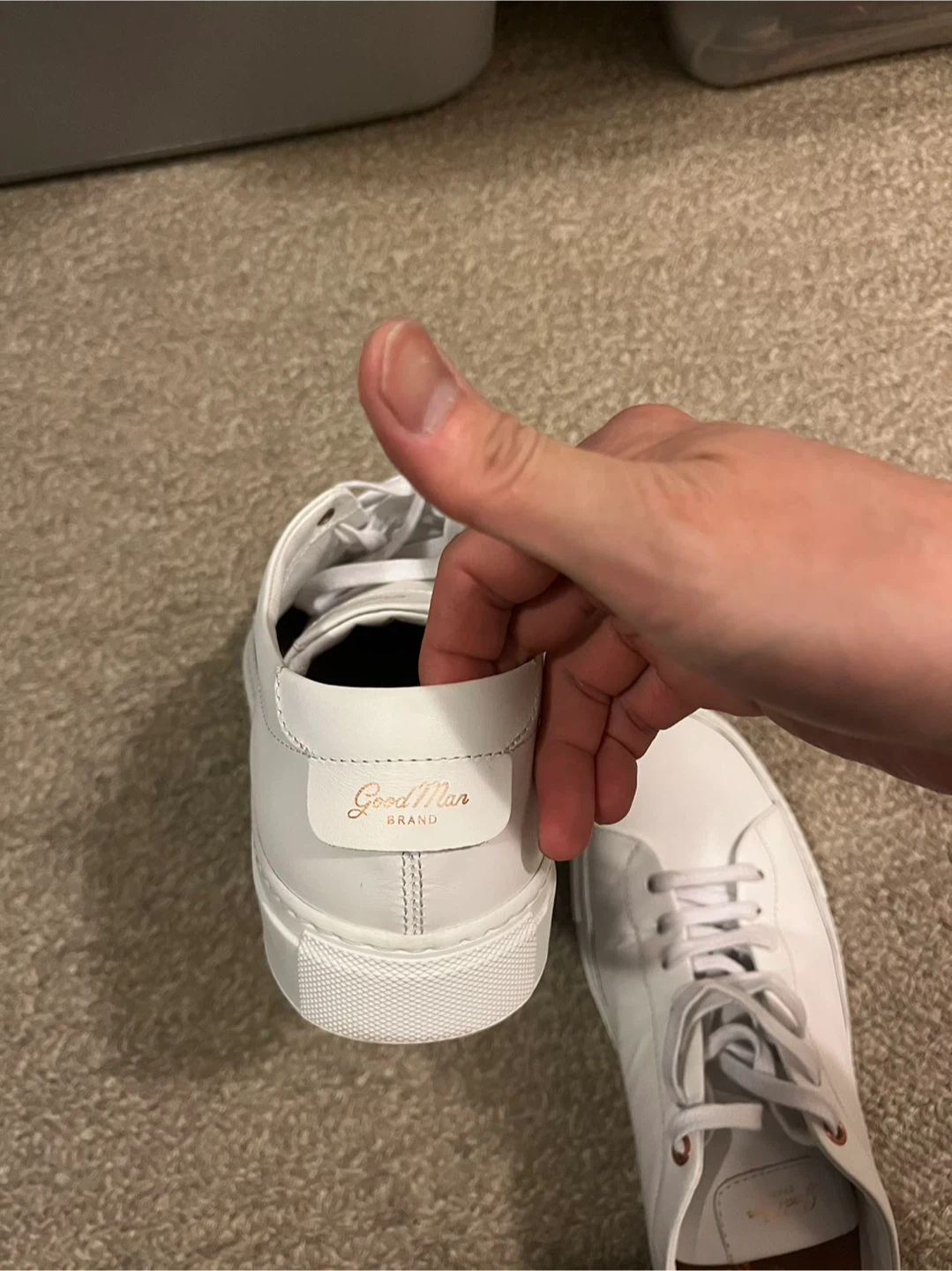 Good Man Brand White Leather Sneakers - Made in Italy - photo 3