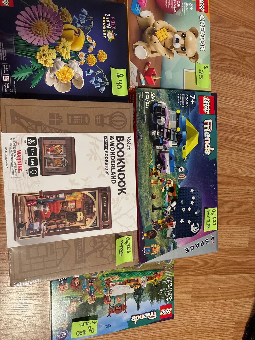 Lego sets + book nook (check desc for individual prices)
