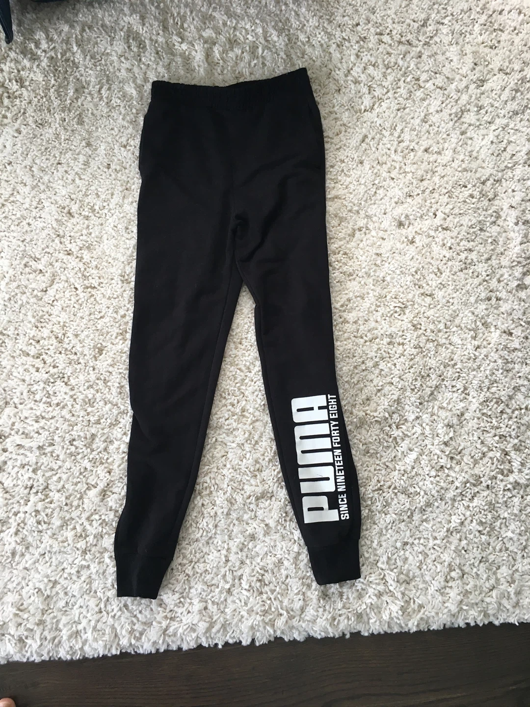 Youth Puma Black Sweatpants Joggers XL