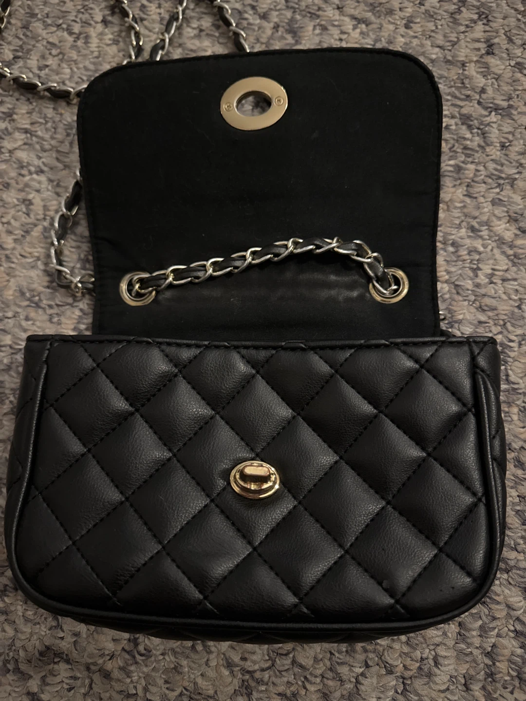 ALDO Black Quilted Chain Shoulder Bag - photo 3