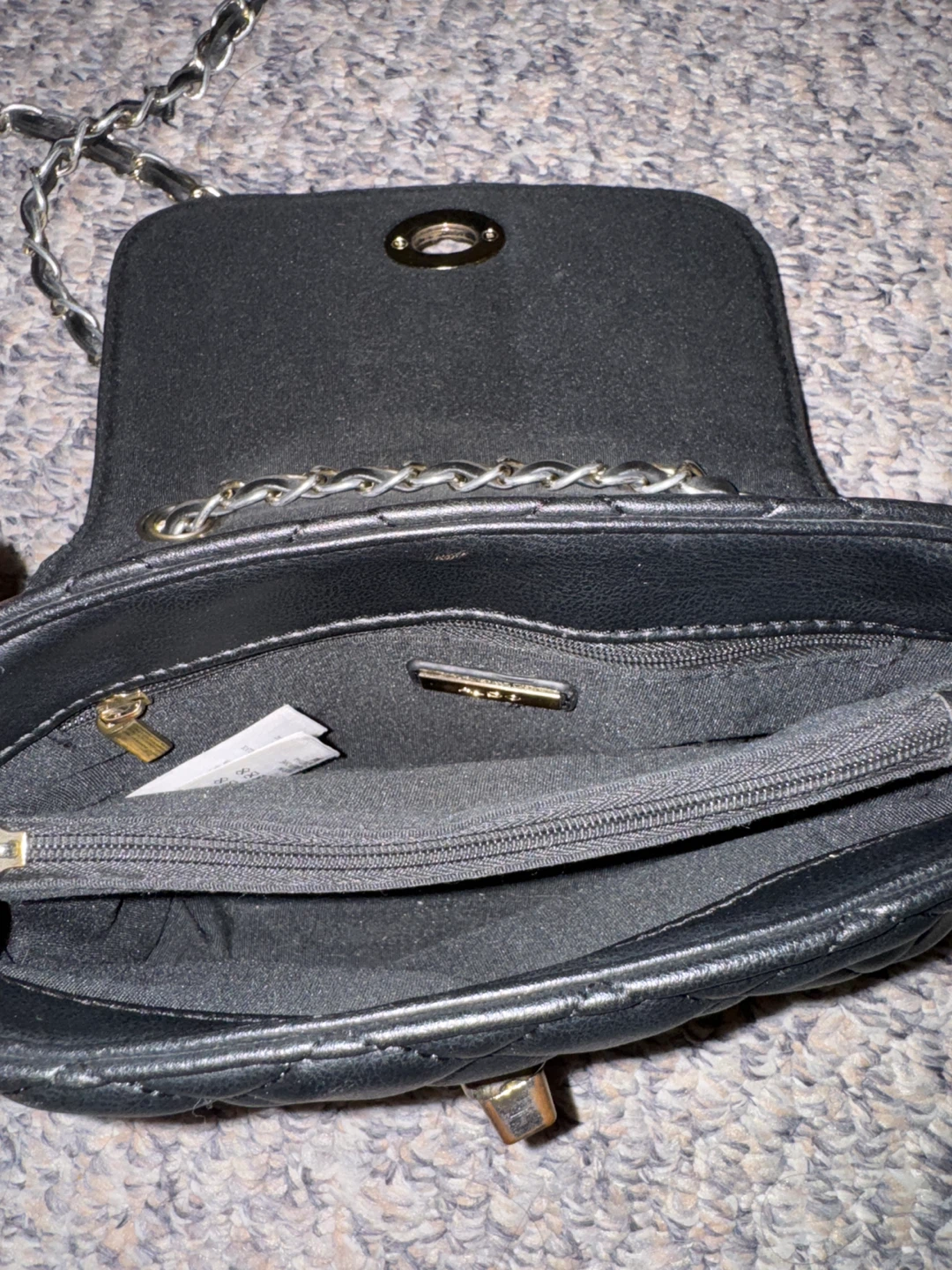 ALDO Black Quilted Chain Shoulder Bag - photo 5