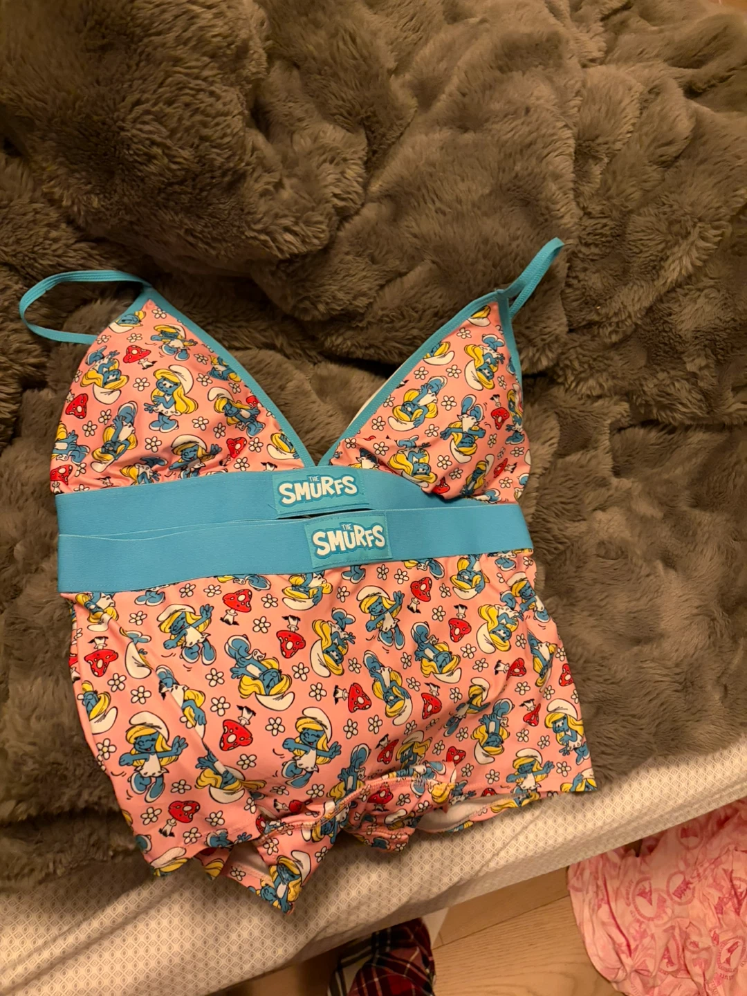 The Smurfs Pink Pajama Set - Size L - photo 2