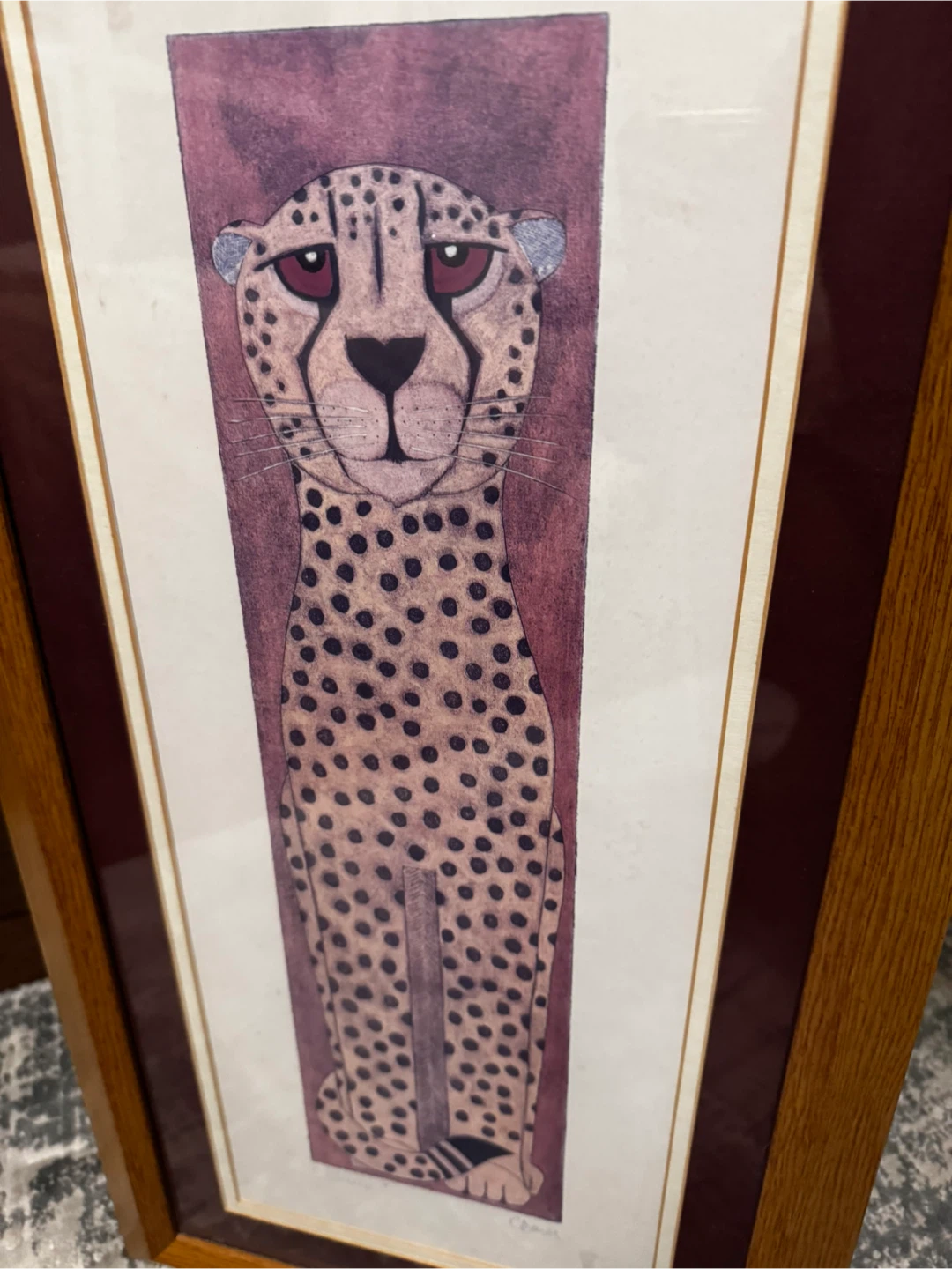 Framed Cheetah Art Print - photo 2