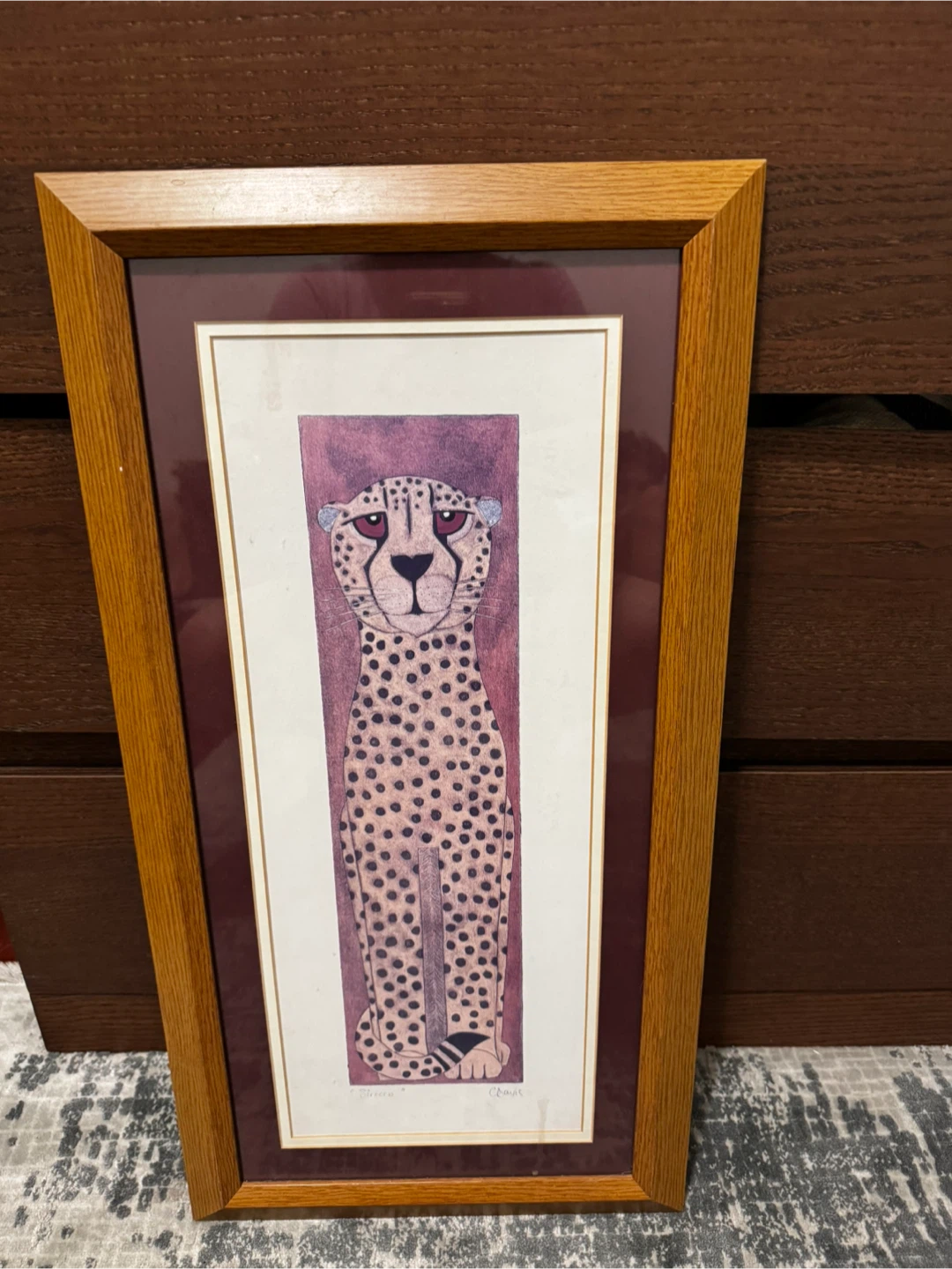 Framed Cheetah Art Print