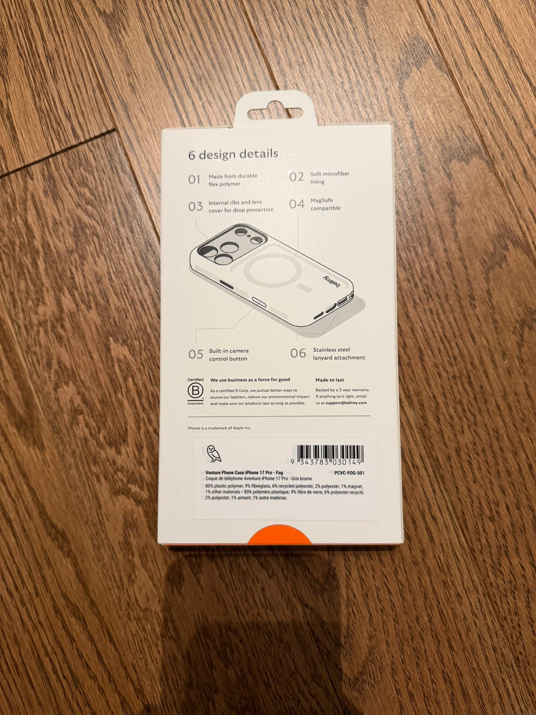 Bellroy Venture Phone Case for iPhone 13 Pro - Fog - photo 2