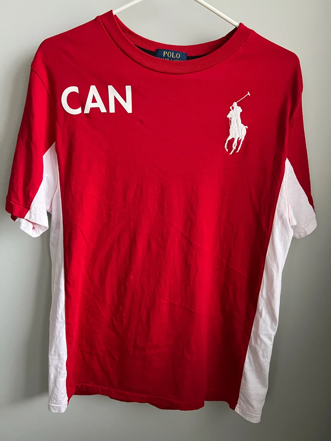 Youth Polo Ralph Lauren Red "CAN-18" T-Shirt XL/TG