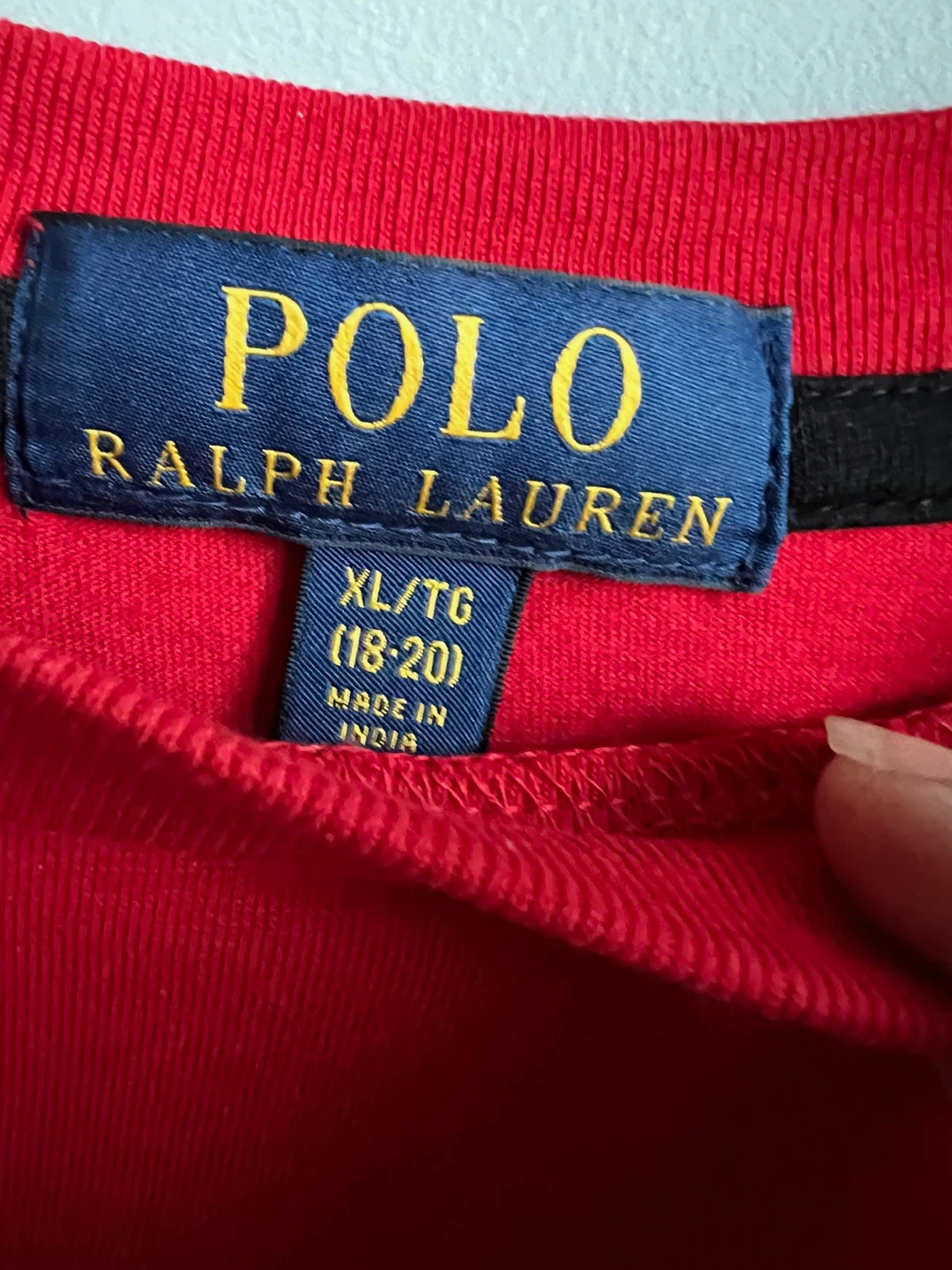 Youth Polo Ralph Lauren Red "CAN-18" T-Shirt XL/TG - photo 3