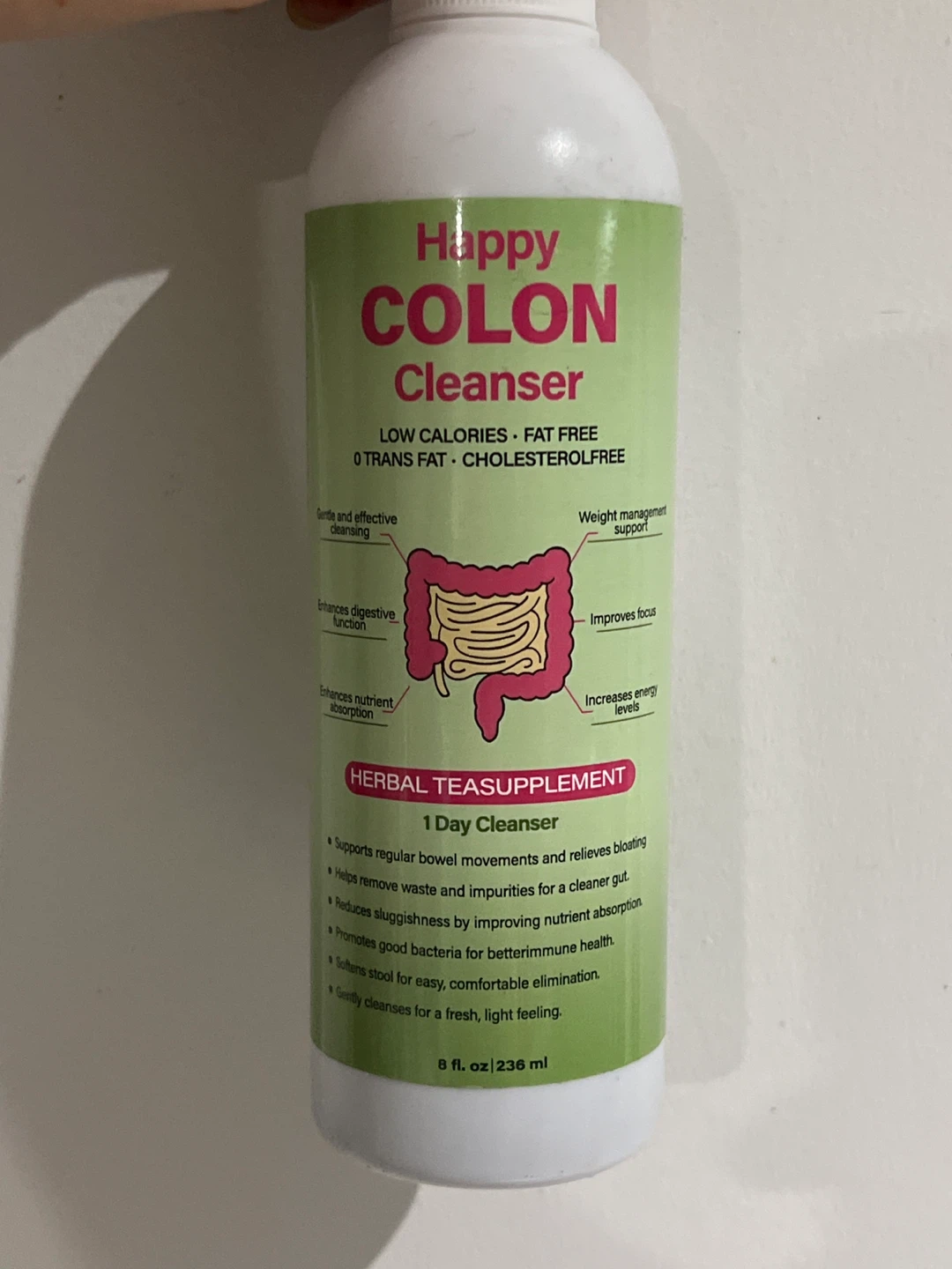 Happy Colon Cleanser Herbal Teasupplement - 8 fl oz 🥕