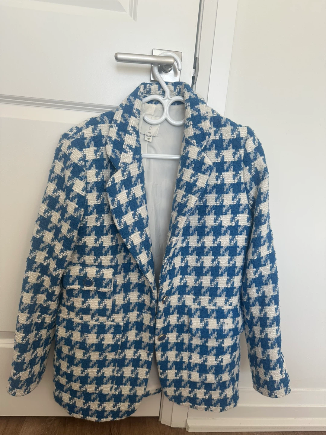 Joie Houndstooth Tweed Blazer