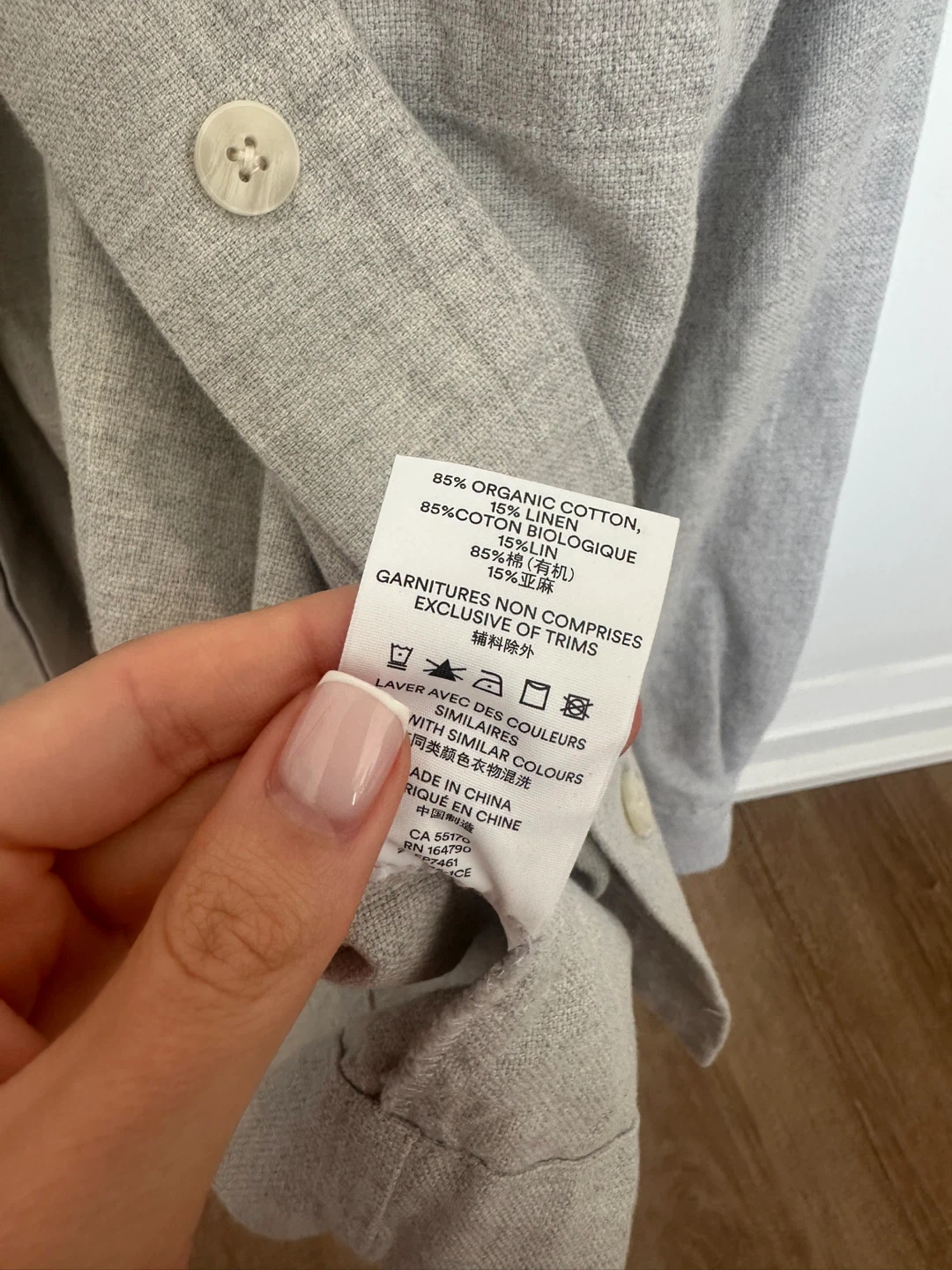 Frank And Oak Grey Button-Up Shirt S/P - photo 3