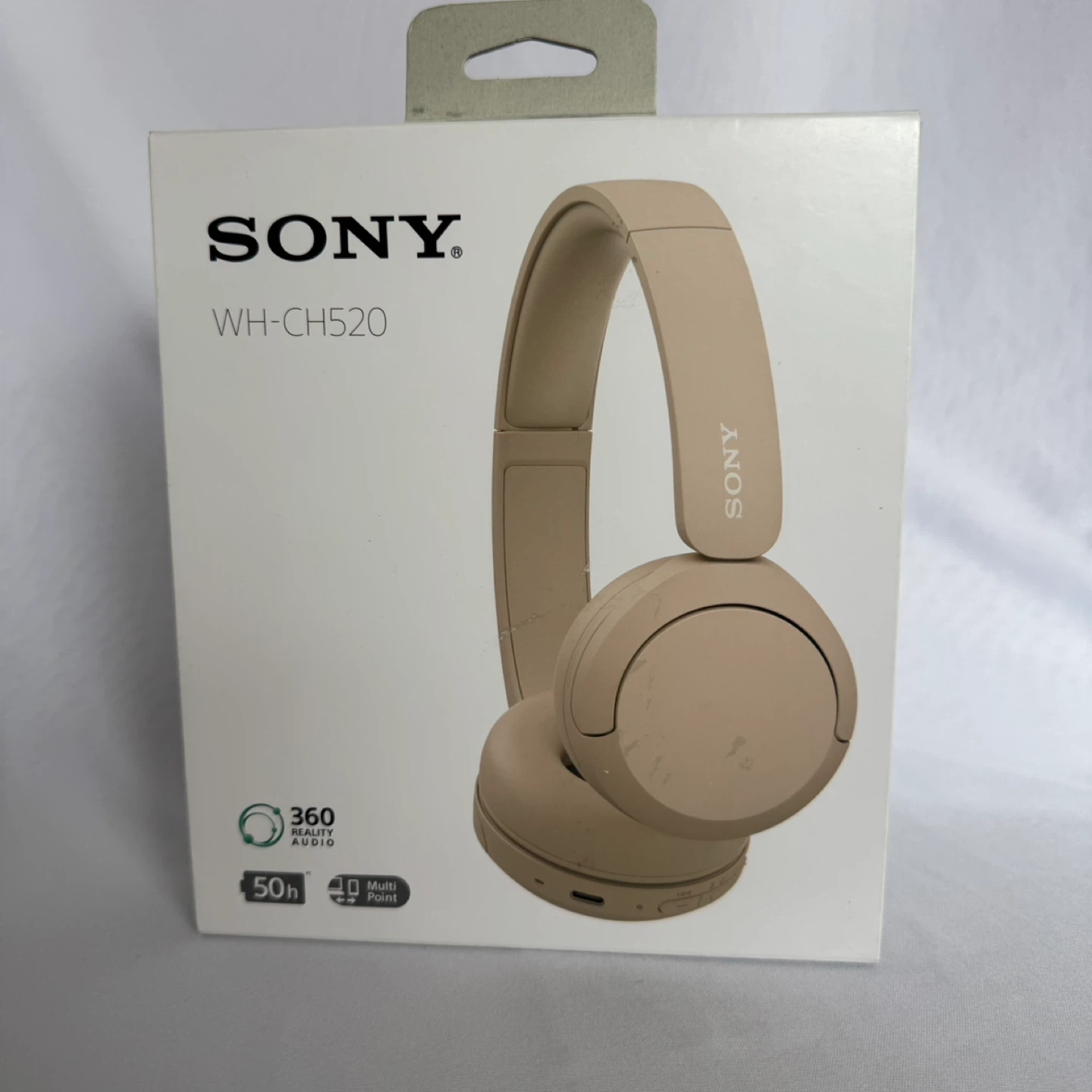 Sony WH-CH520 Wireless Headphones - Beige