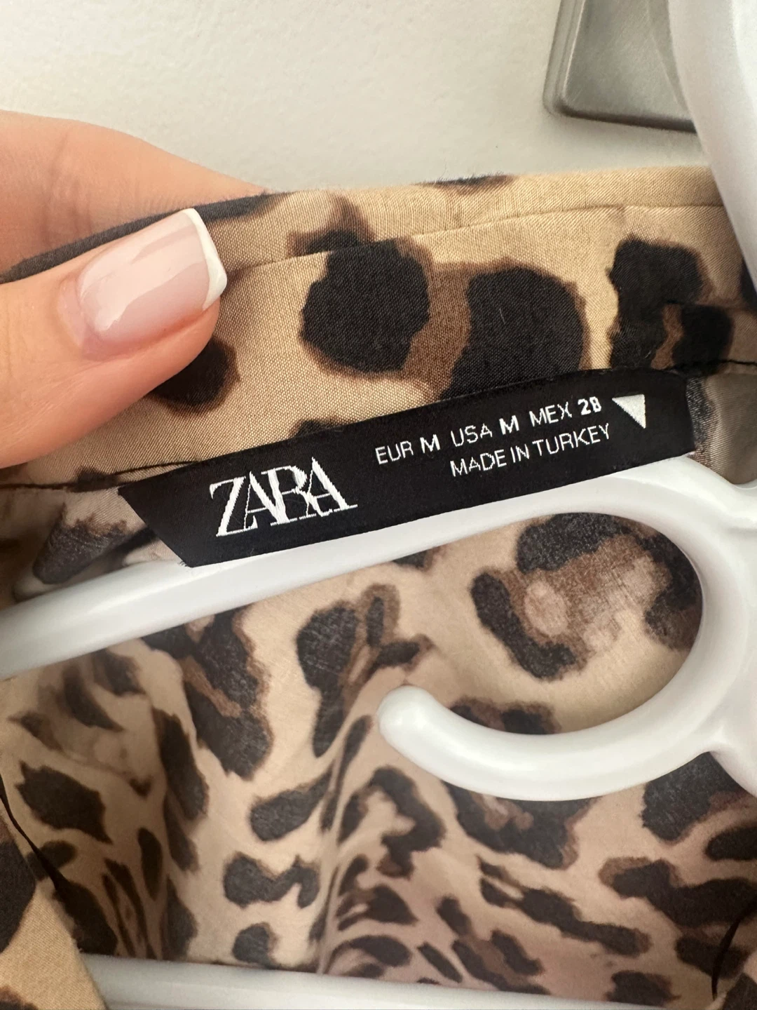 ZARA Leopard Print Tie-Front Blouse - Size M - photo 3