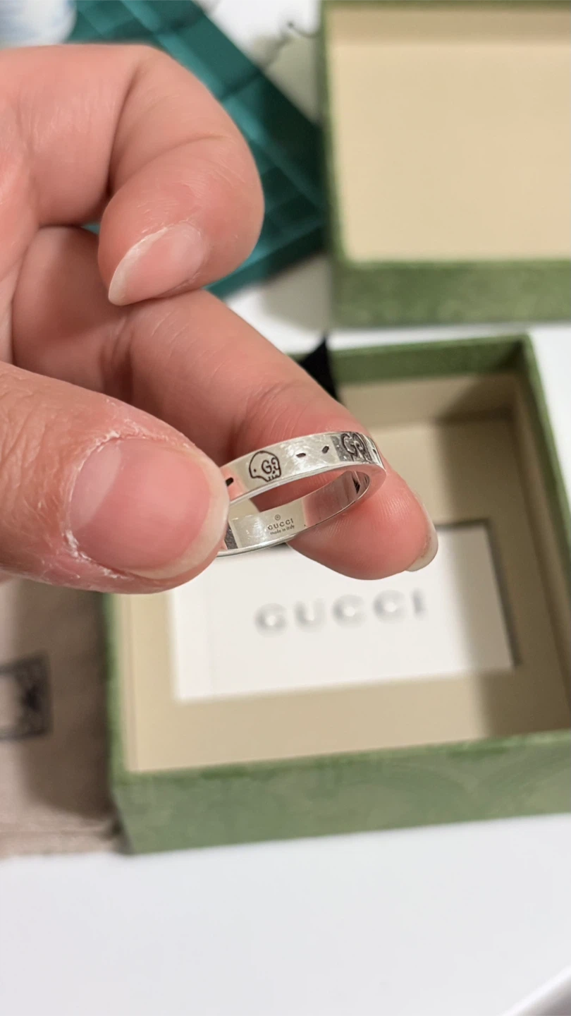 Gucci Ghost Silver Ring - Size 22 - photo 4
