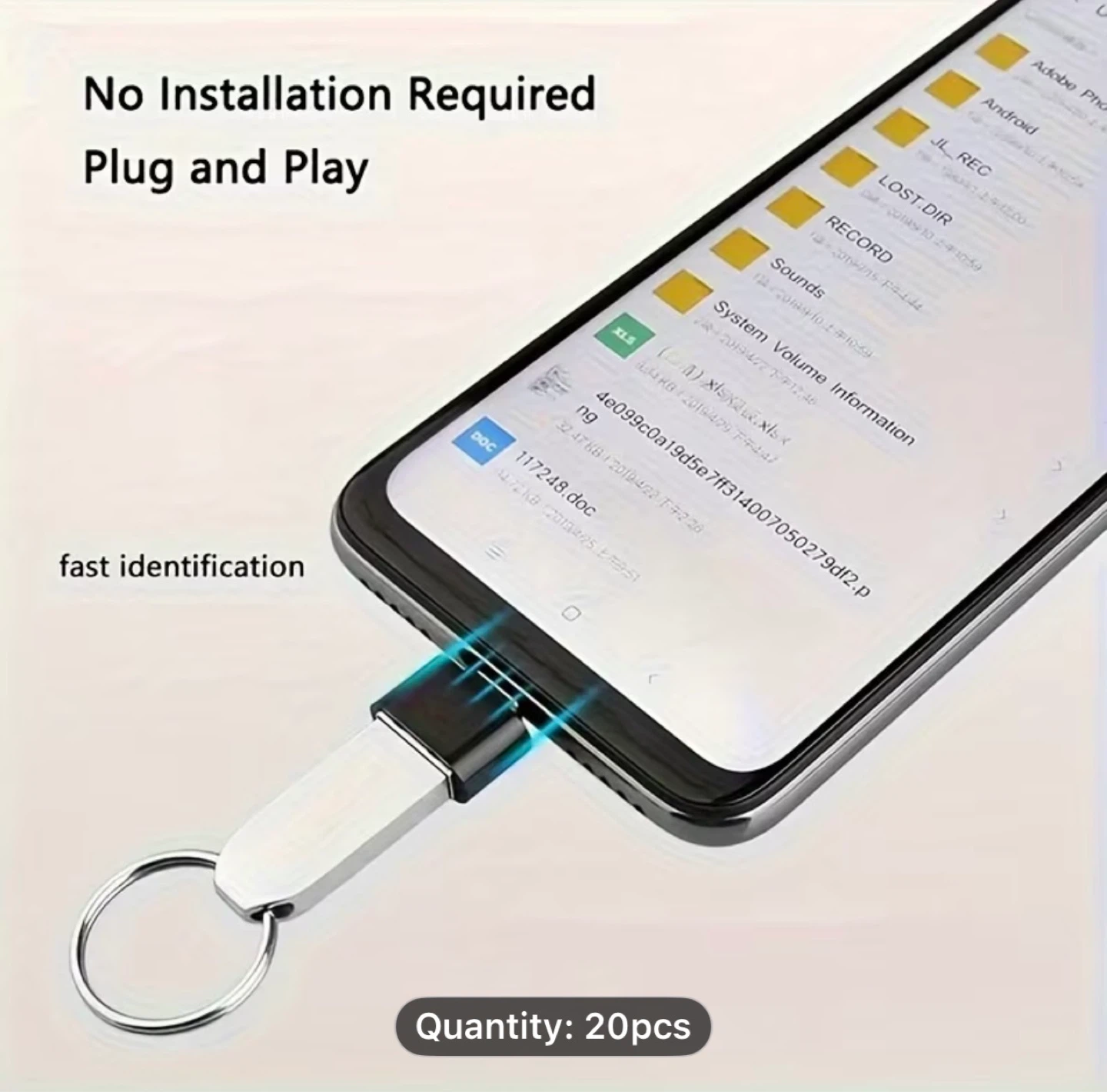 1pcs USB Female to Type-C Male Adapter, - photo 4