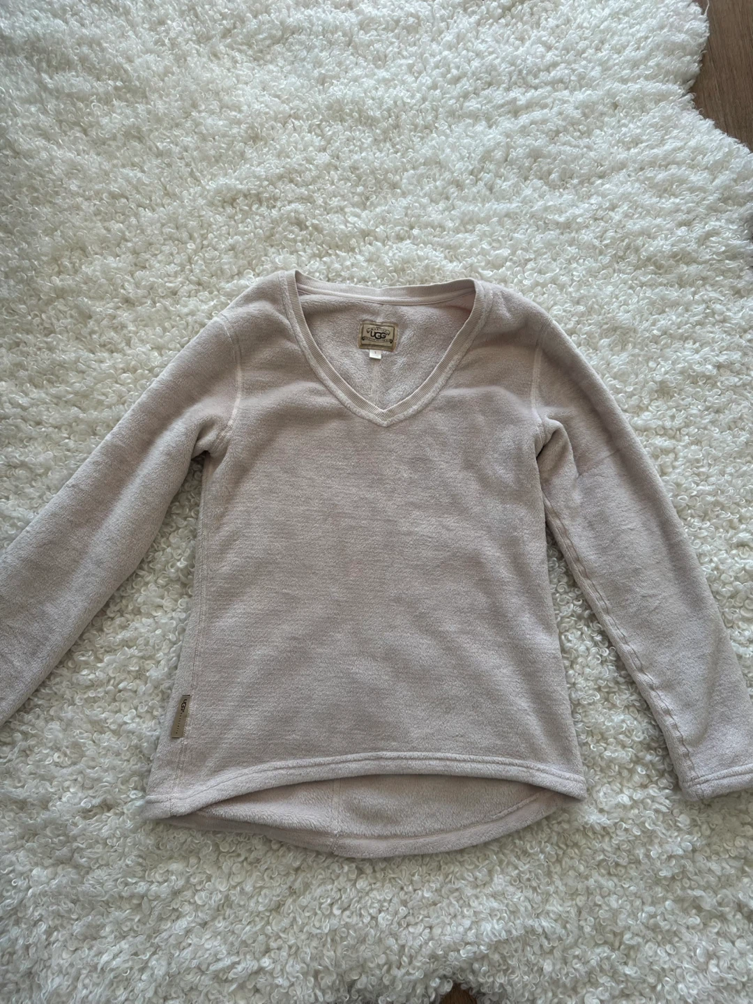 UGG Fleece V-Neck Sweater - Women's Size S