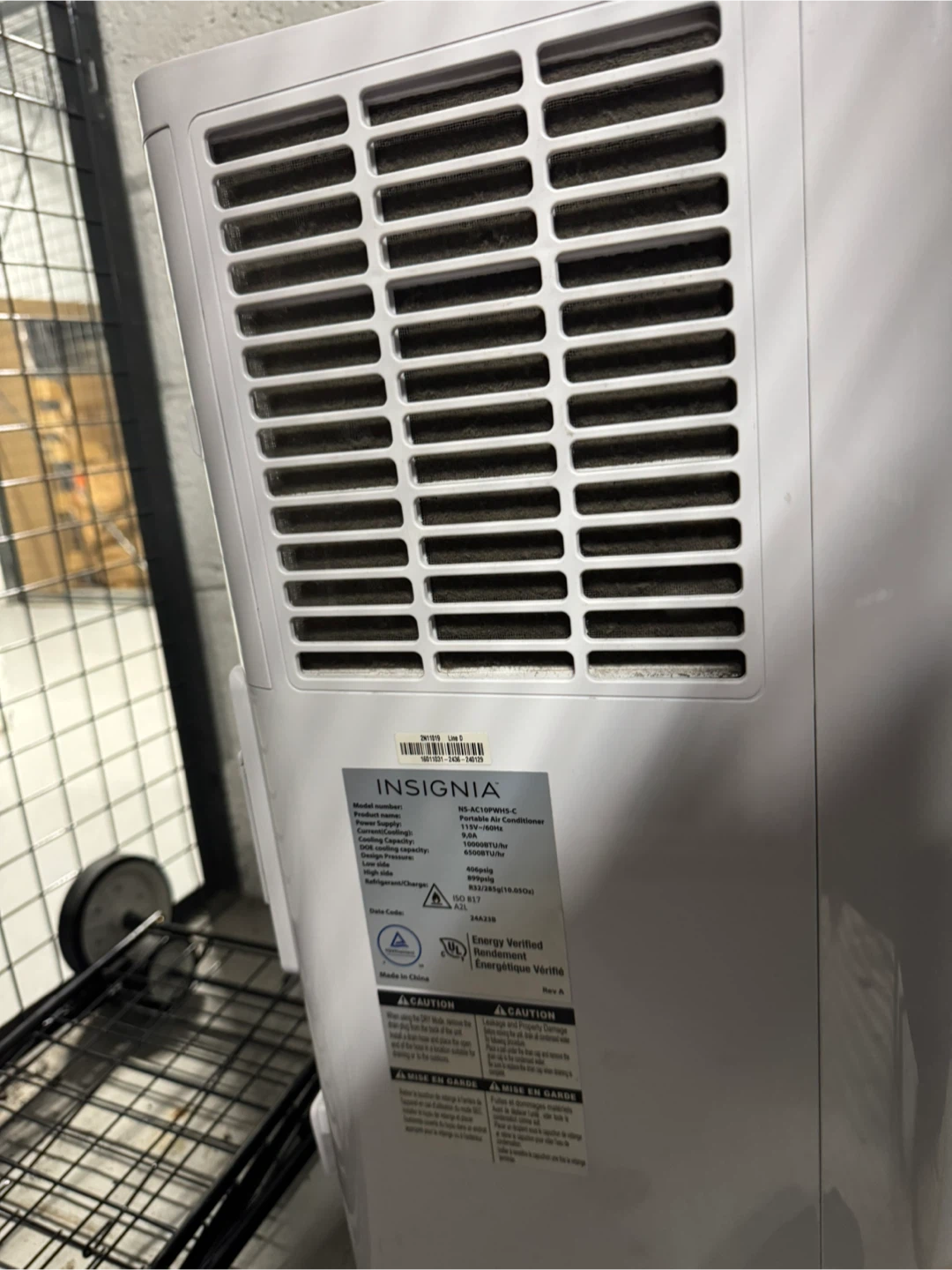 Insignia Portable Air Conditioner NS-AC10PWH5-C - photo 3
