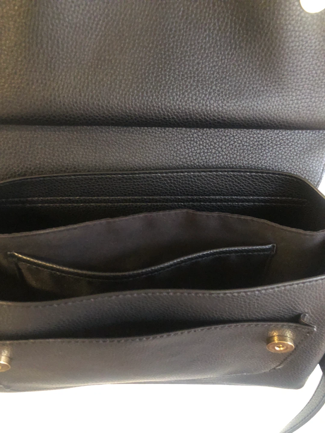 LOVE & LORE Black Faux Leather Top Handle Bag - photo 4