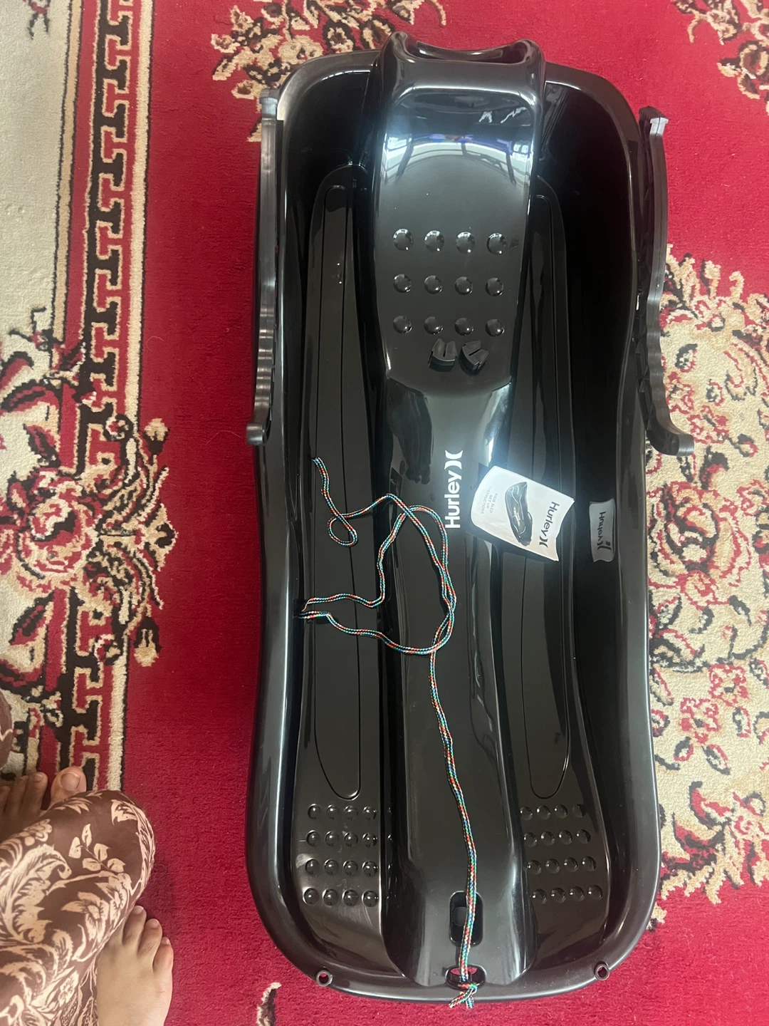 Hurley Black Plastic Toboggan Sled - photo 4