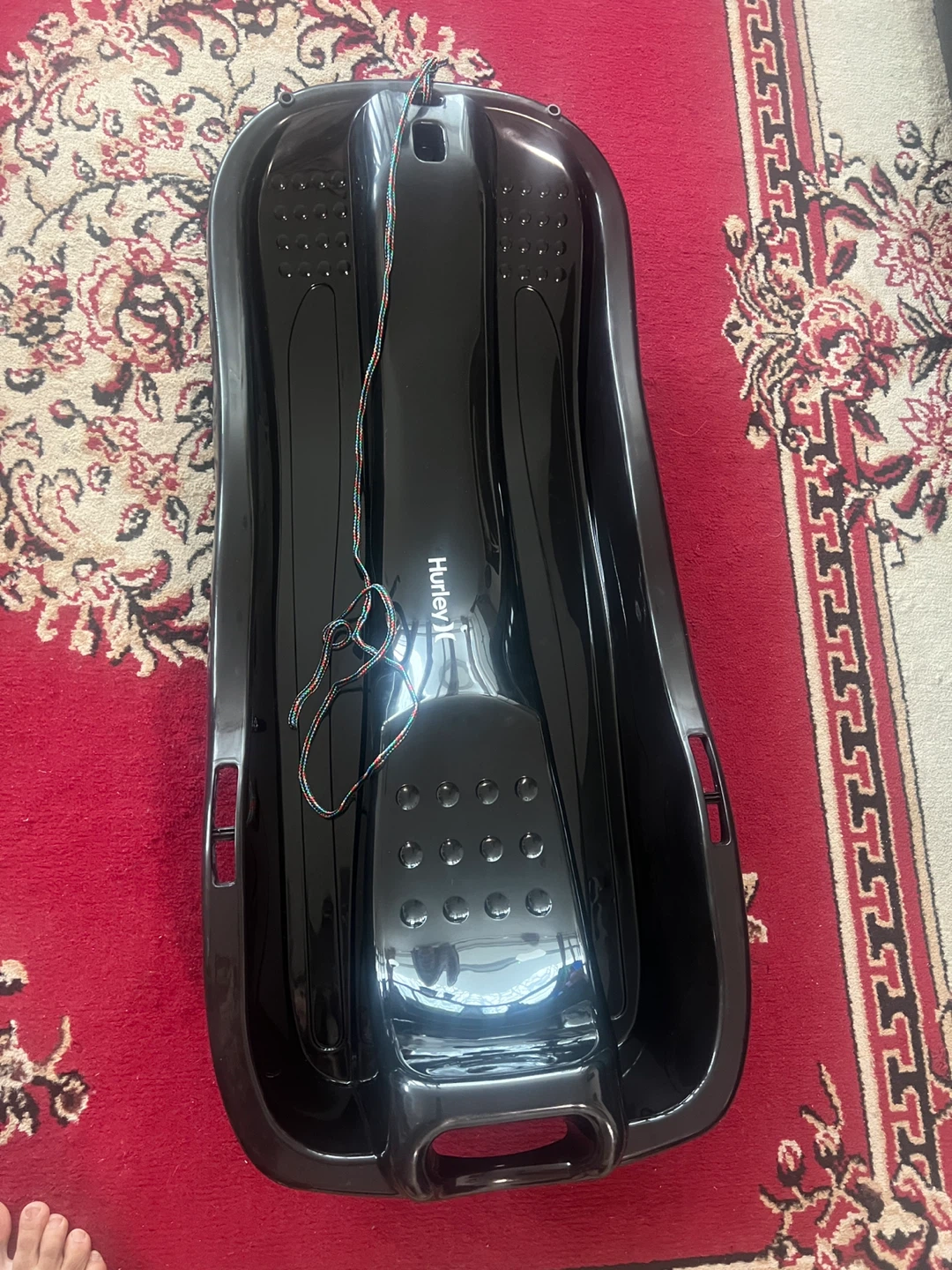 Hurley Black Plastic Toboggan Sled - photo 2