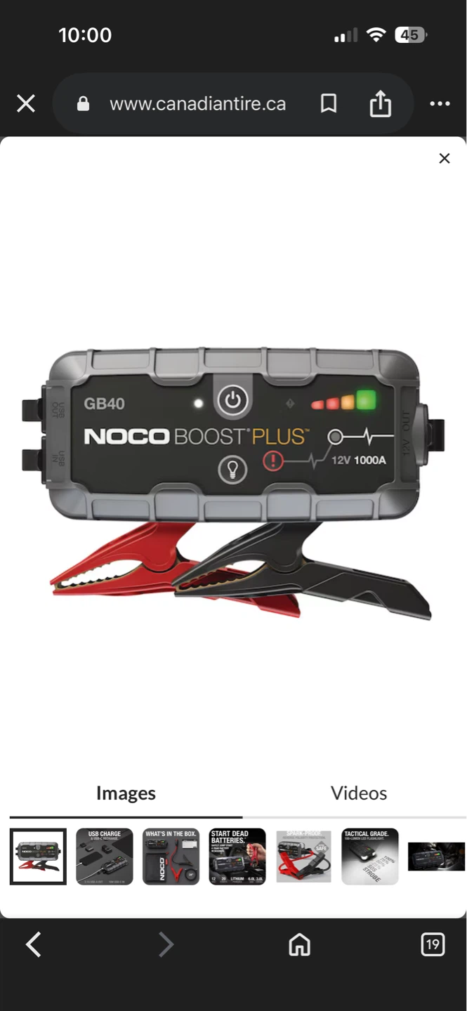NOCO GB40 Boost Plus Jump Starter