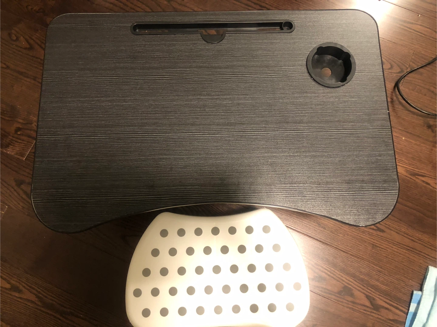 Lap Desk with Cup Holder and Stool