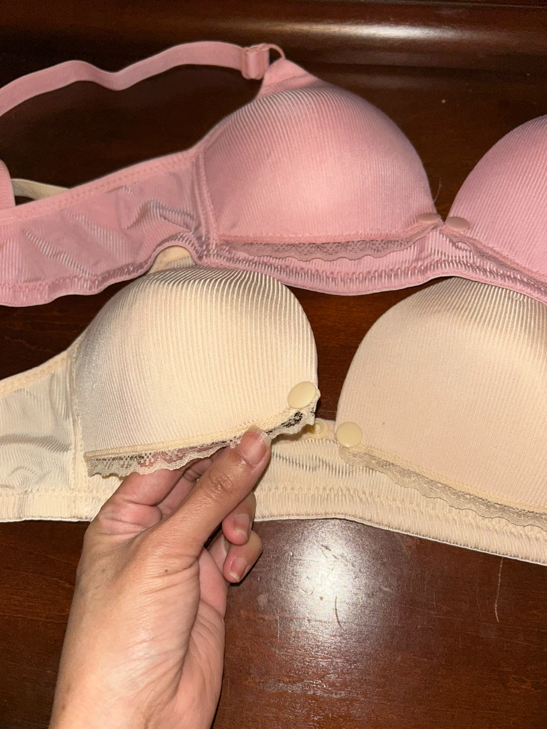 Breastfeeding Bras - Pink and Beige - photo 2