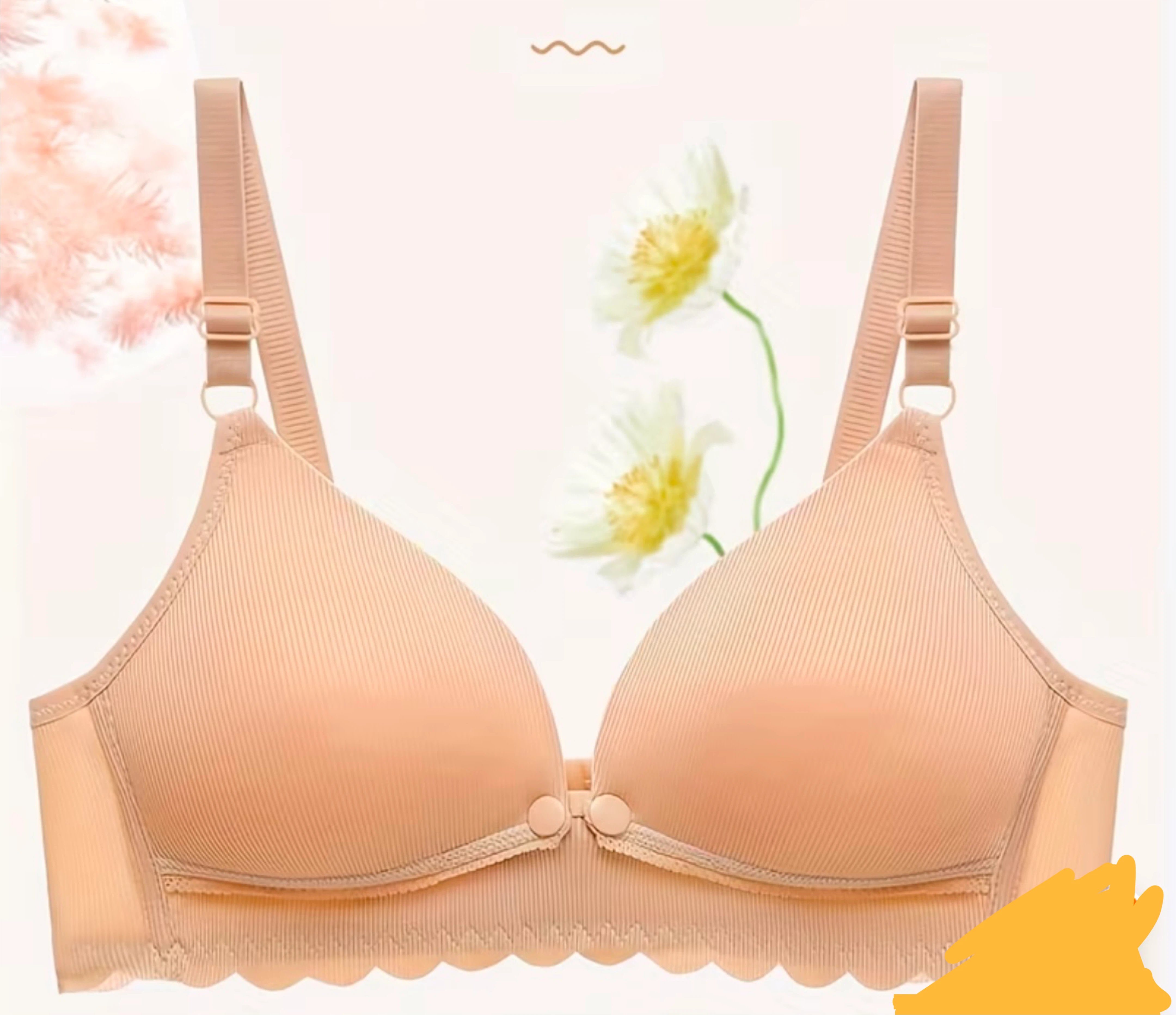Breastfeeding Bras - Pink and Beige - photo 4